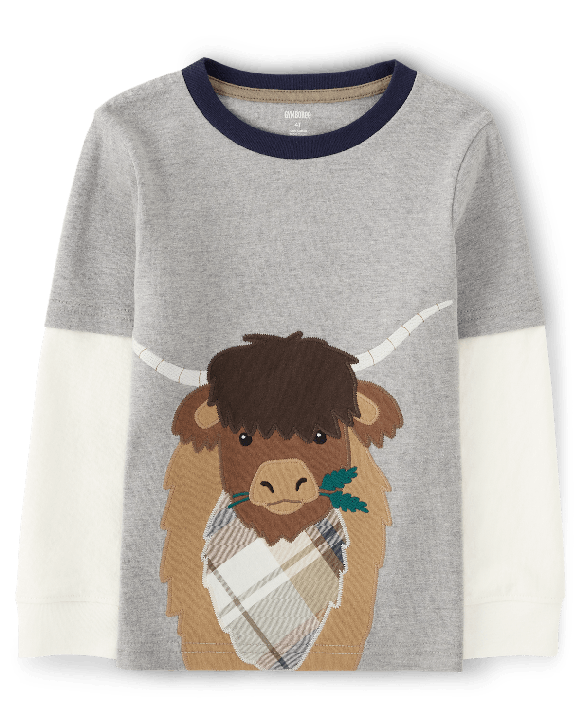 Детские топы Gymboree Boys Embroidered Cow Layered Top - Little Rocky Mountain
