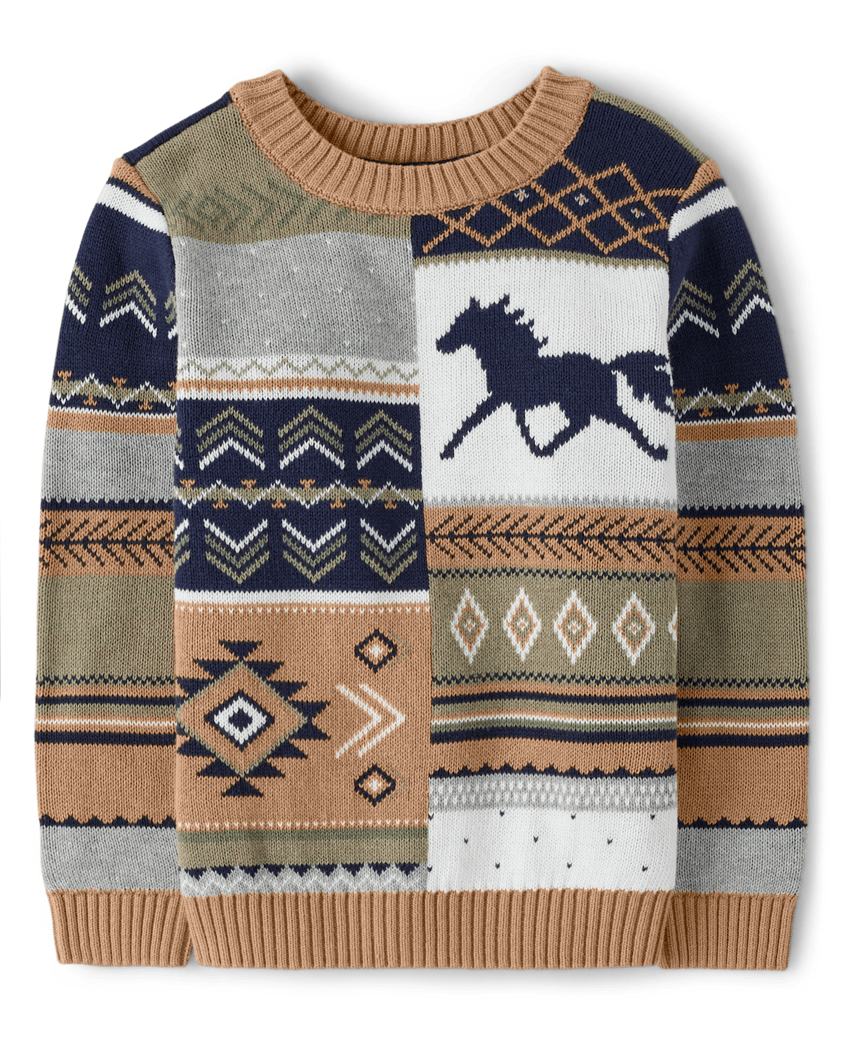 Детские свитеры Gymboree Boys Patchwork Sweater - Little Rocky Mountain