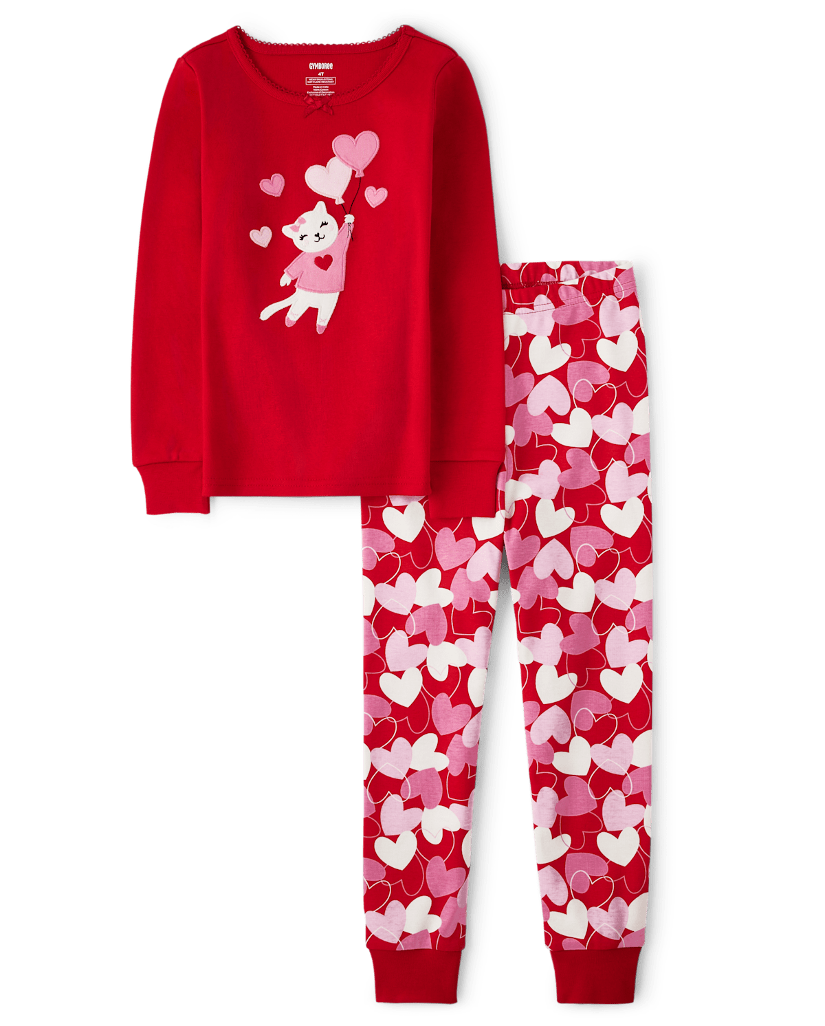 Gymboree Girls Cat Snug Fit Cotton Pajamas - Gymmies