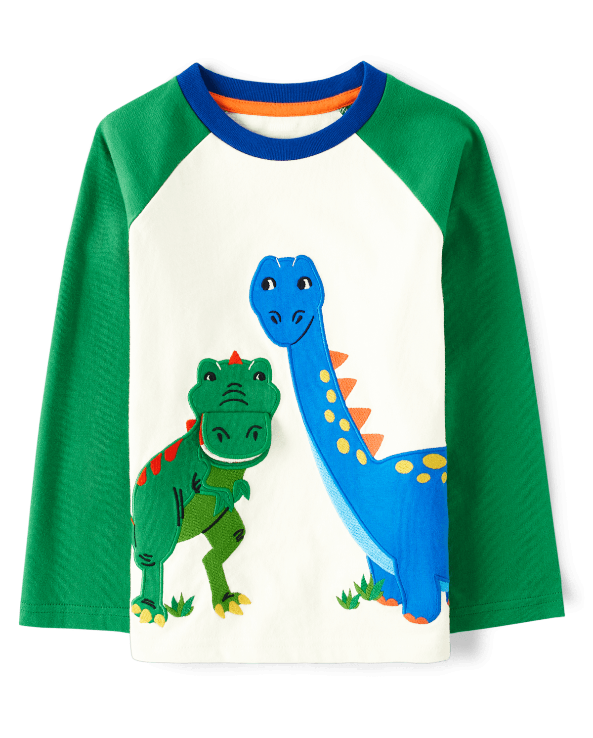 Детские топы Gymboree Boys Embroidered Dino Raglan Top - Dino-Mite
