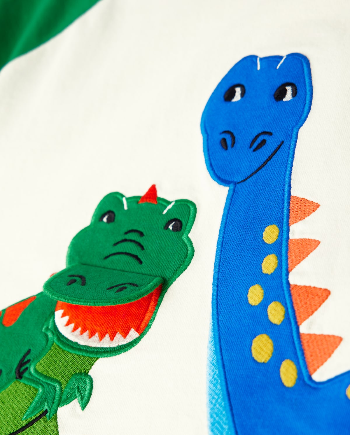 Детские топы Gymboree Boys Embroidered Dino Raglan Top - Dino-Mite — фото 4