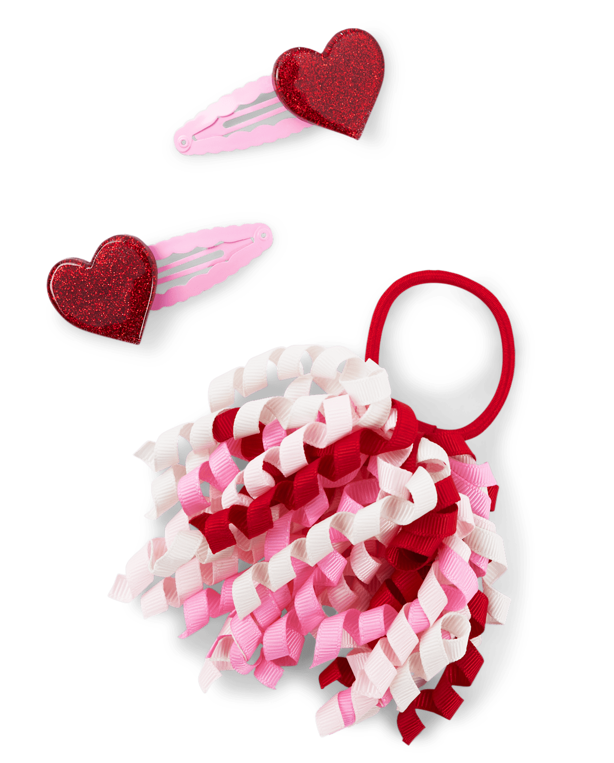 Gymboree Girls Curly Hair Set - Valentine Cutie