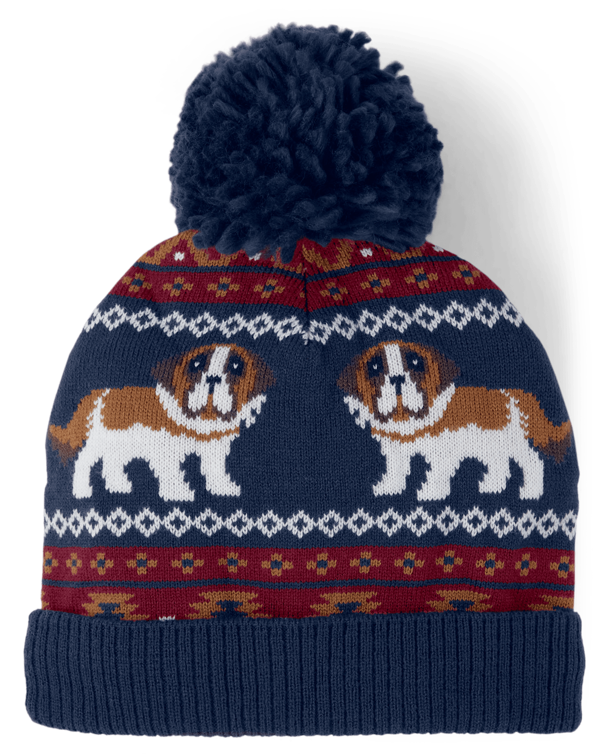 Детские головные уборы Gymboree Boys Embroidered Dog Pom Pom Hat - Playful Pups