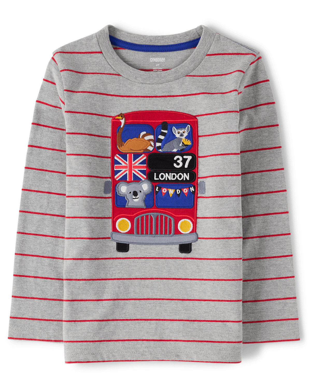 Детские топы Gymboree Boys Striped Trolley Top - London Calling