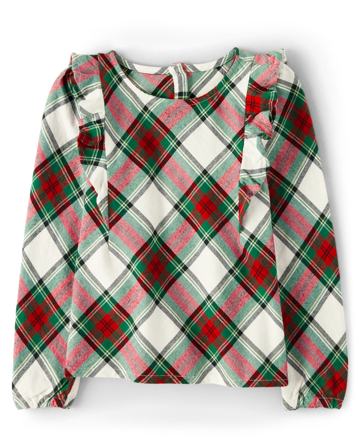 Детские топы Gymboree Girls Matching Family Plaid Flutter Top - Family Celebrations