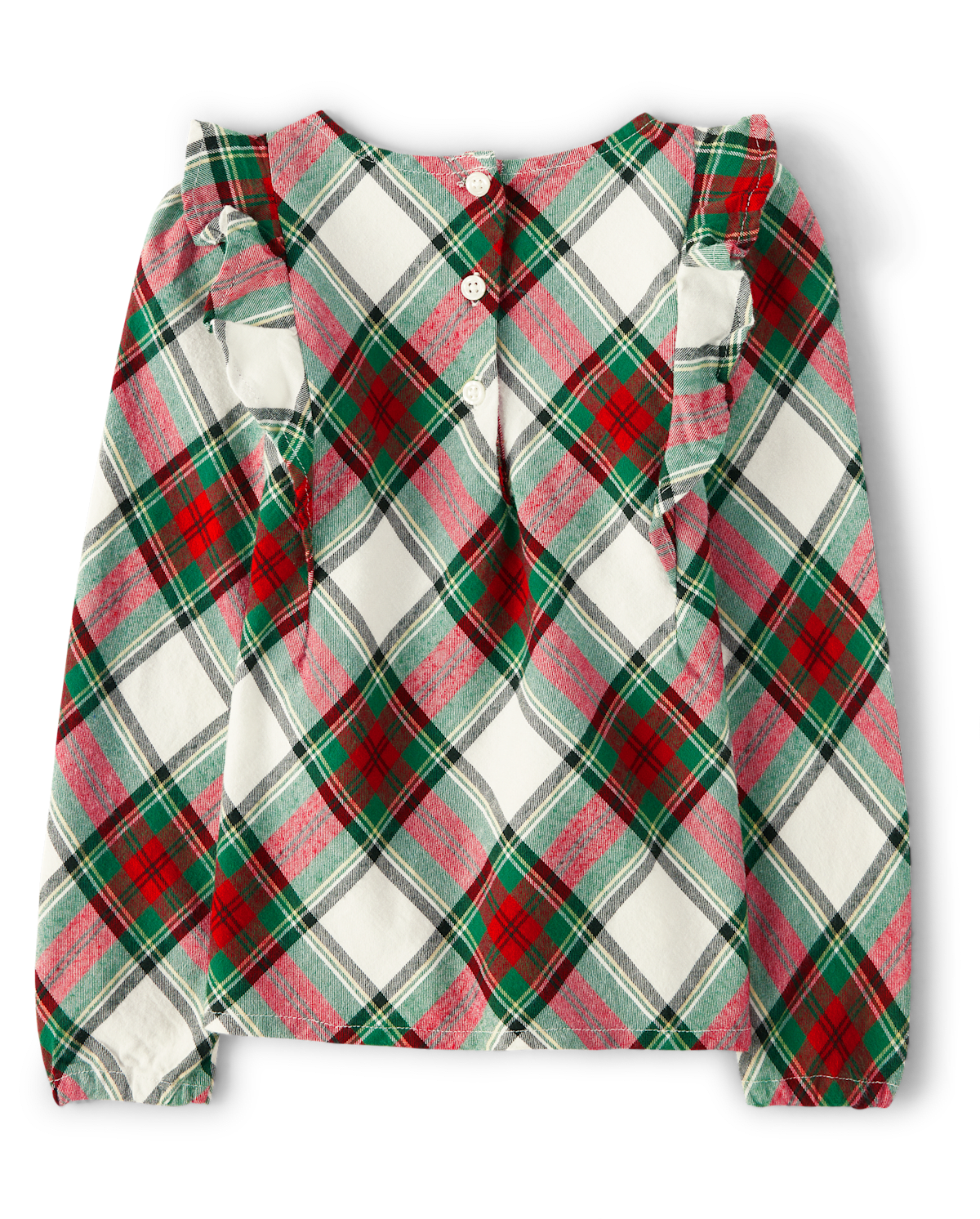 Детские топы Gymboree Girls Matching Family Plaid Flutter Top - Family Celebrations — фото 2