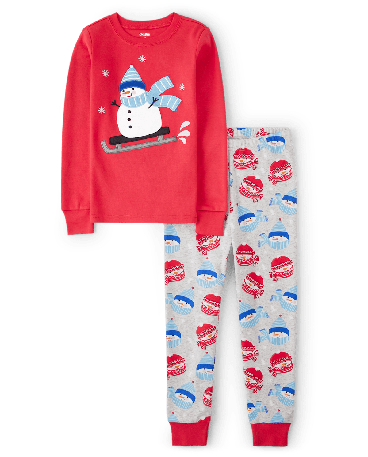 Детские пижамы Gymboree Kids Snowman Snug Fit Cotton Pajamas