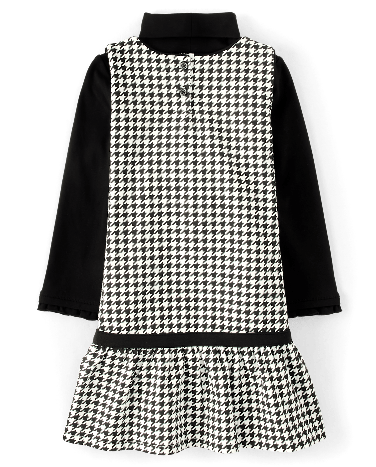 Gymboree Girls Turtleneck And Houndstooth Jumper 2-Piece Set - London Calling