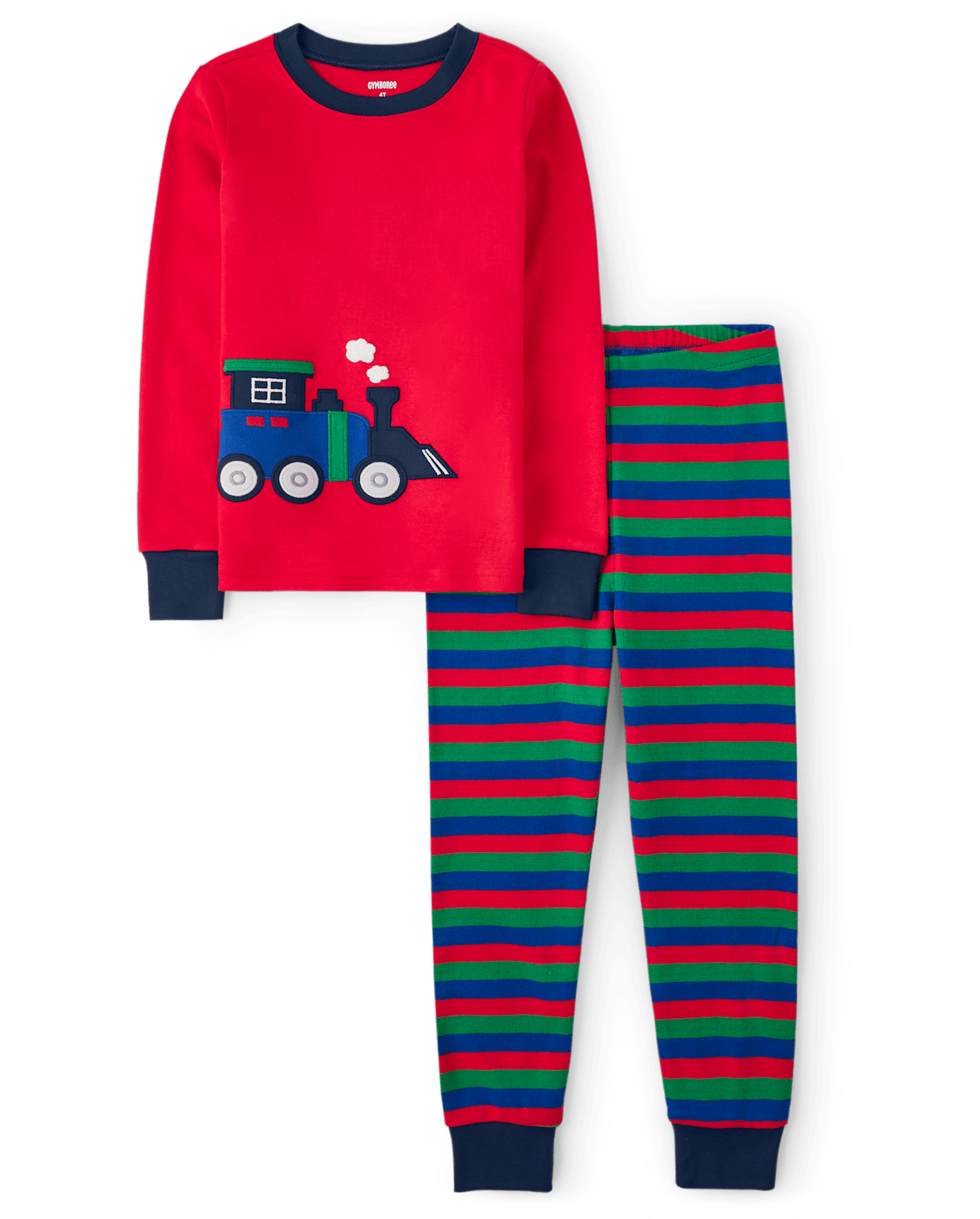 Детские пижамы Gymboree Boys Train Snug Fit Cotton Pajamas - Gymmies
