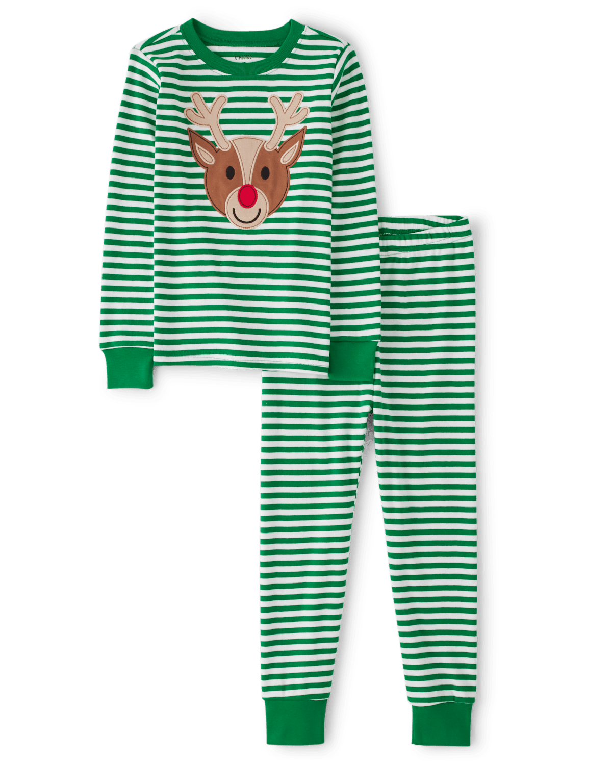 Детские пижамы Gymboree Kids Striped Reindeer Snug Fit Cotton Pajamas