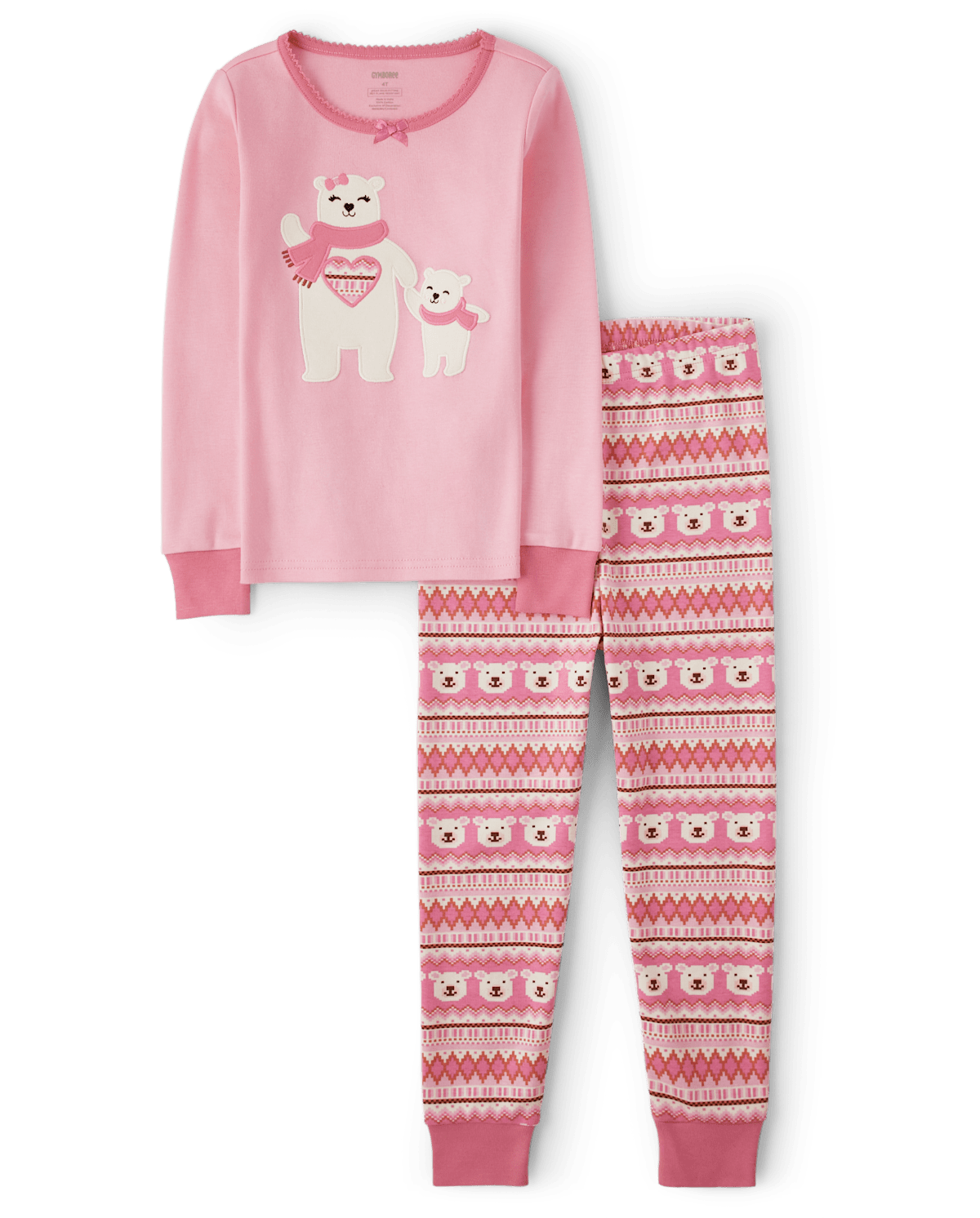 Gymboree Girls Polar Bear Snug Fit Cotton Pajamas - Gymmies