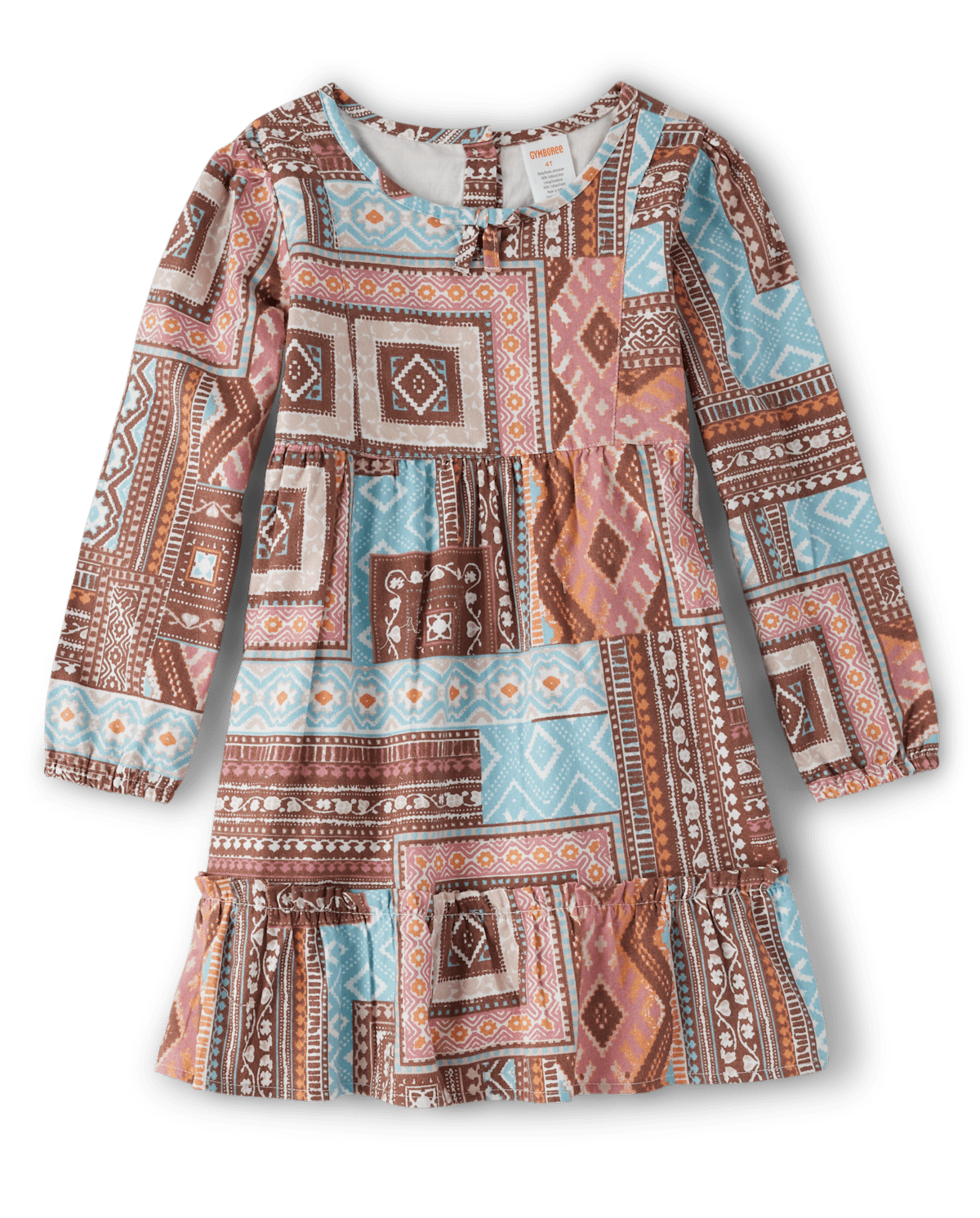 Детские платья Gymboree Girls Patchwork Ruffle Dress - Little Rocky Mountain