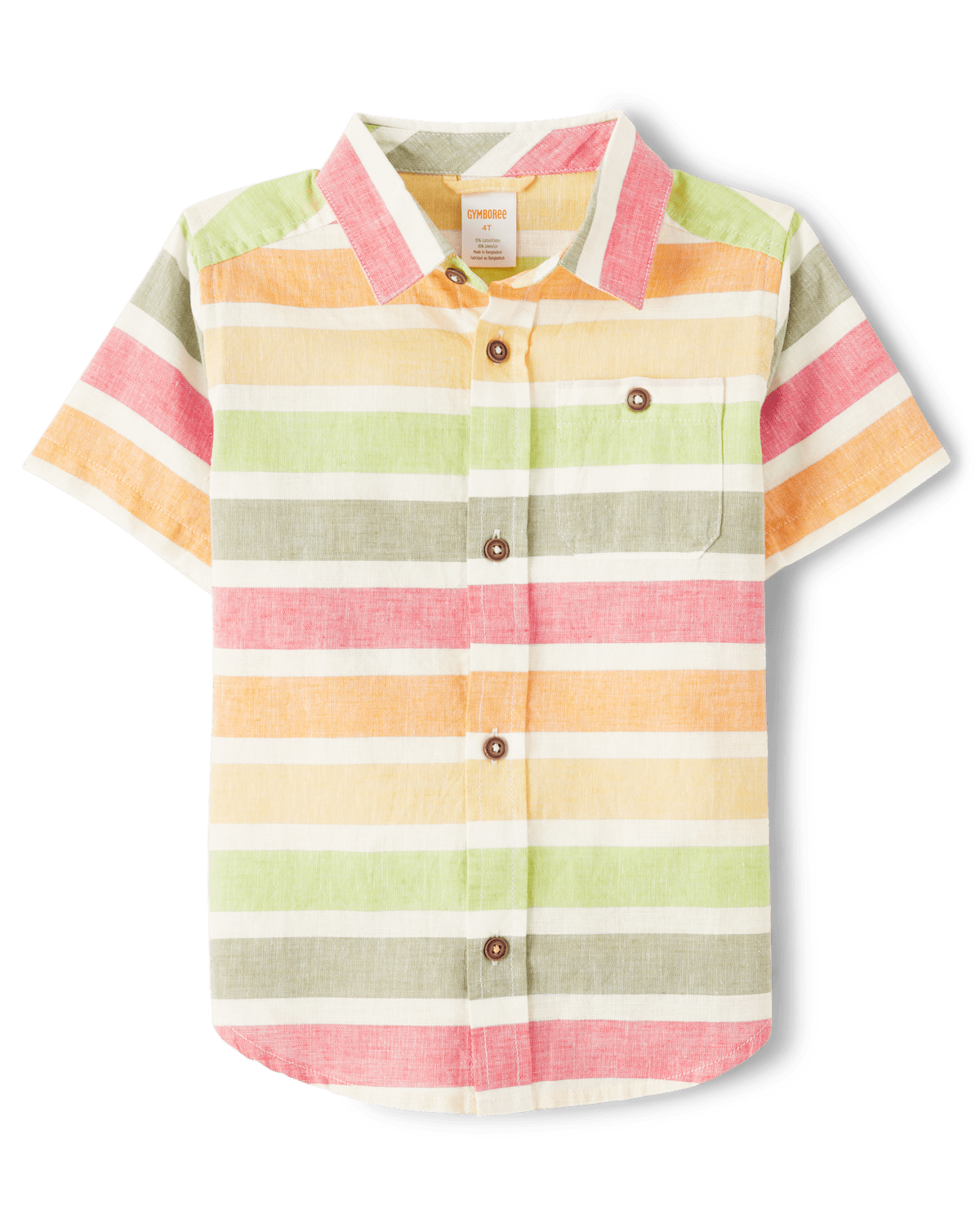 Детские рубашки Gymboree Boys Matching Family Striped Button Up Shirt - Little Sprout
