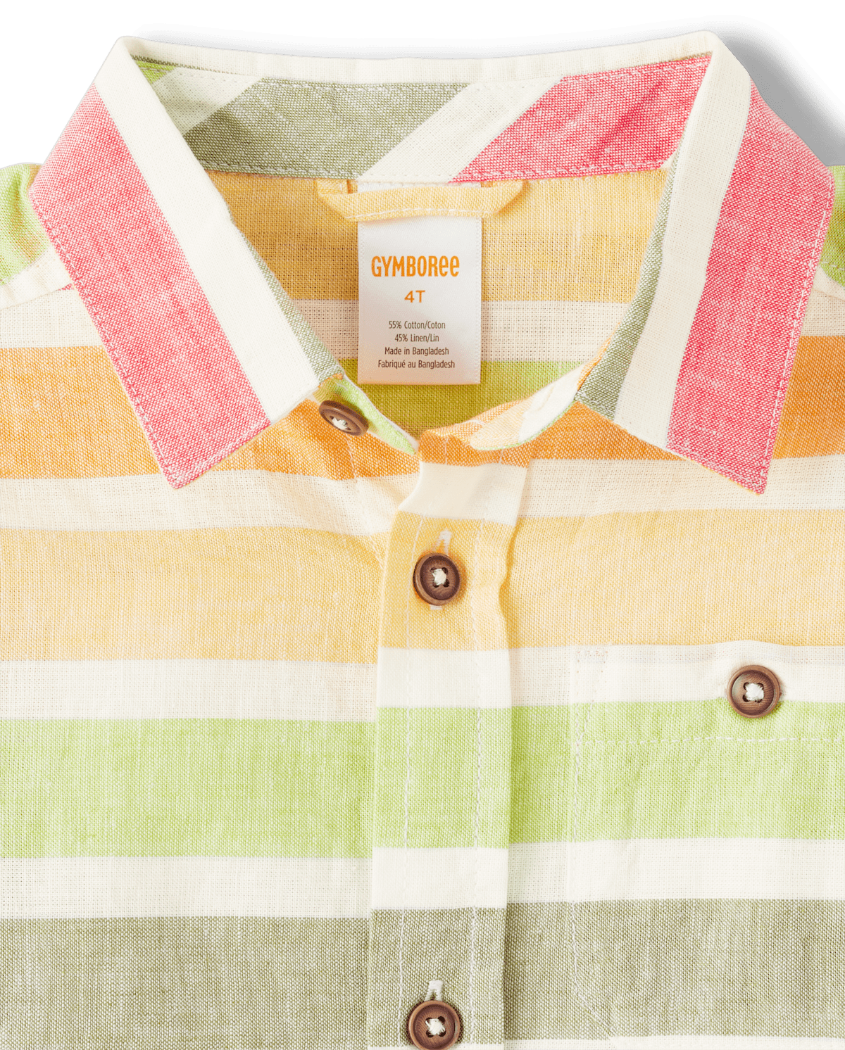 Детские рубашки Gymboree Boys Matching Family Striped Button Up Shirt - Little Sprout — фото 3