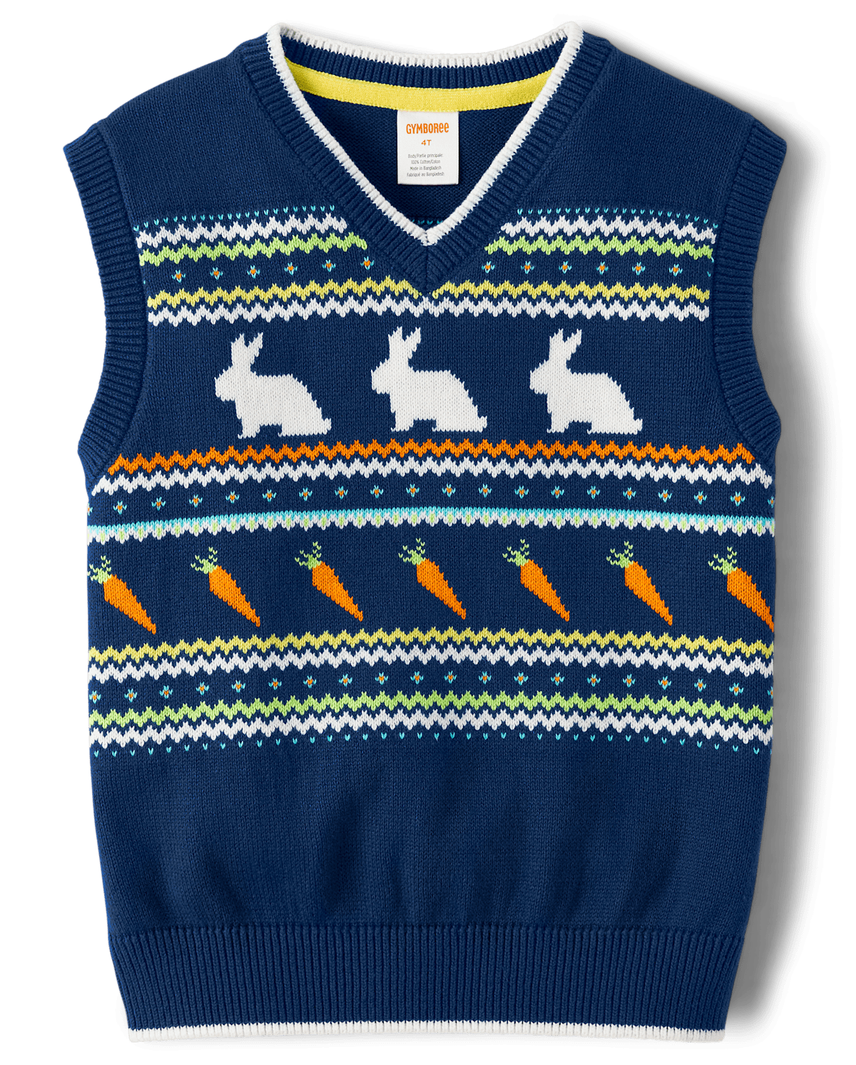 Детские свитеры Gymboree Boys Intarsia Bunny Sweater Vest - Spring Celebrations