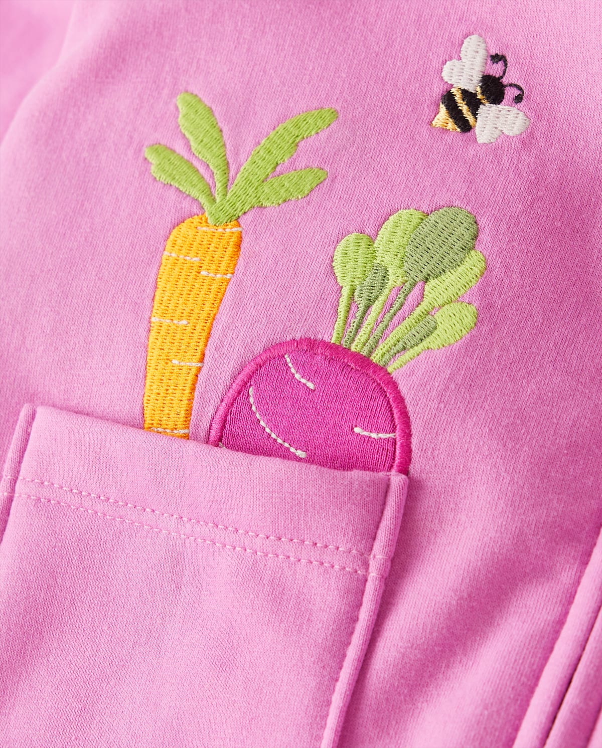 Детские худи Gymboree Girls Embroidered Vegetable Zip Up - Little Sprout — фото 2