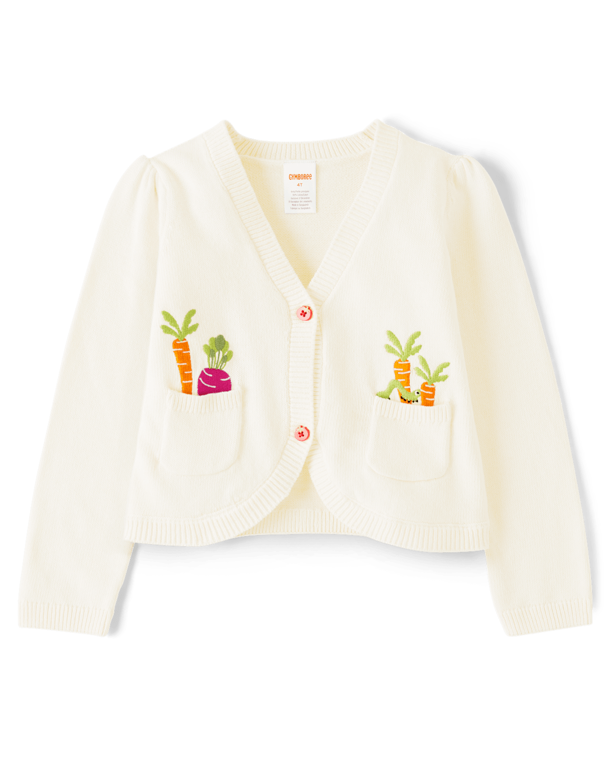 Детские кардиганы Gymboree Girls Embroidered Vegetable Cardigan - Little Sprout