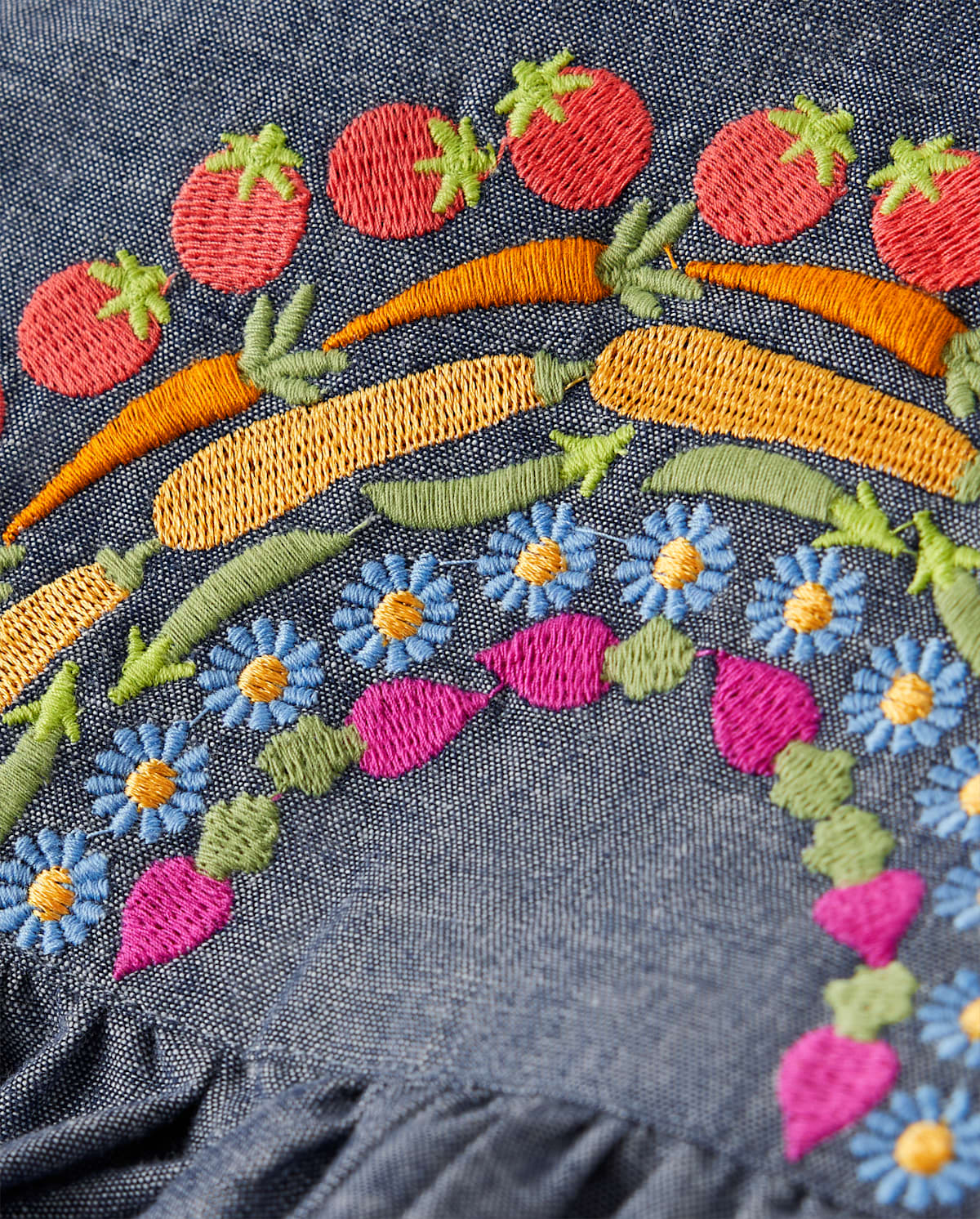 Детские юбки Gymboree Girls Embroidered Vegetable Skirtall - Little Sprout