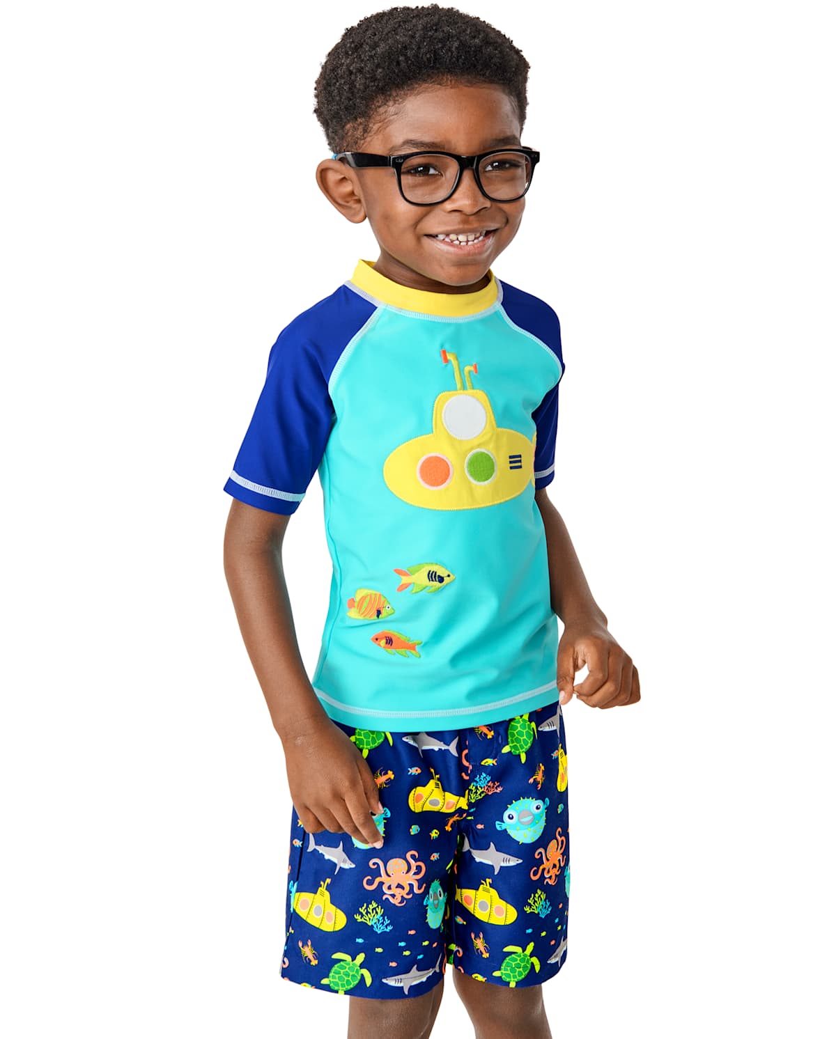 Рашгард Splish-Splash для детей, вышивка — Gymboree — фото 2