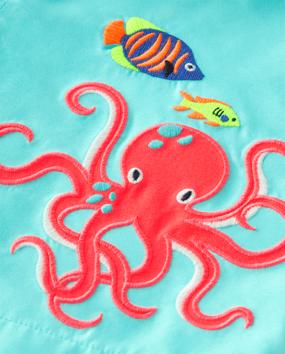 Детские топы Gymboree Boys Embroidered Octopus Swim Trunks - Splish-Splash