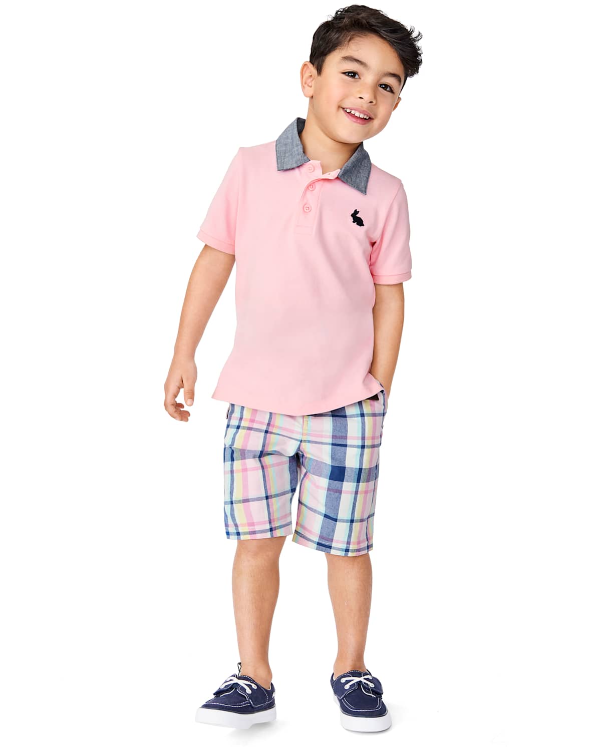 Детские шорты Gymboree Boys Plaid Chino Shorts - Spring Celebrations — фото 4