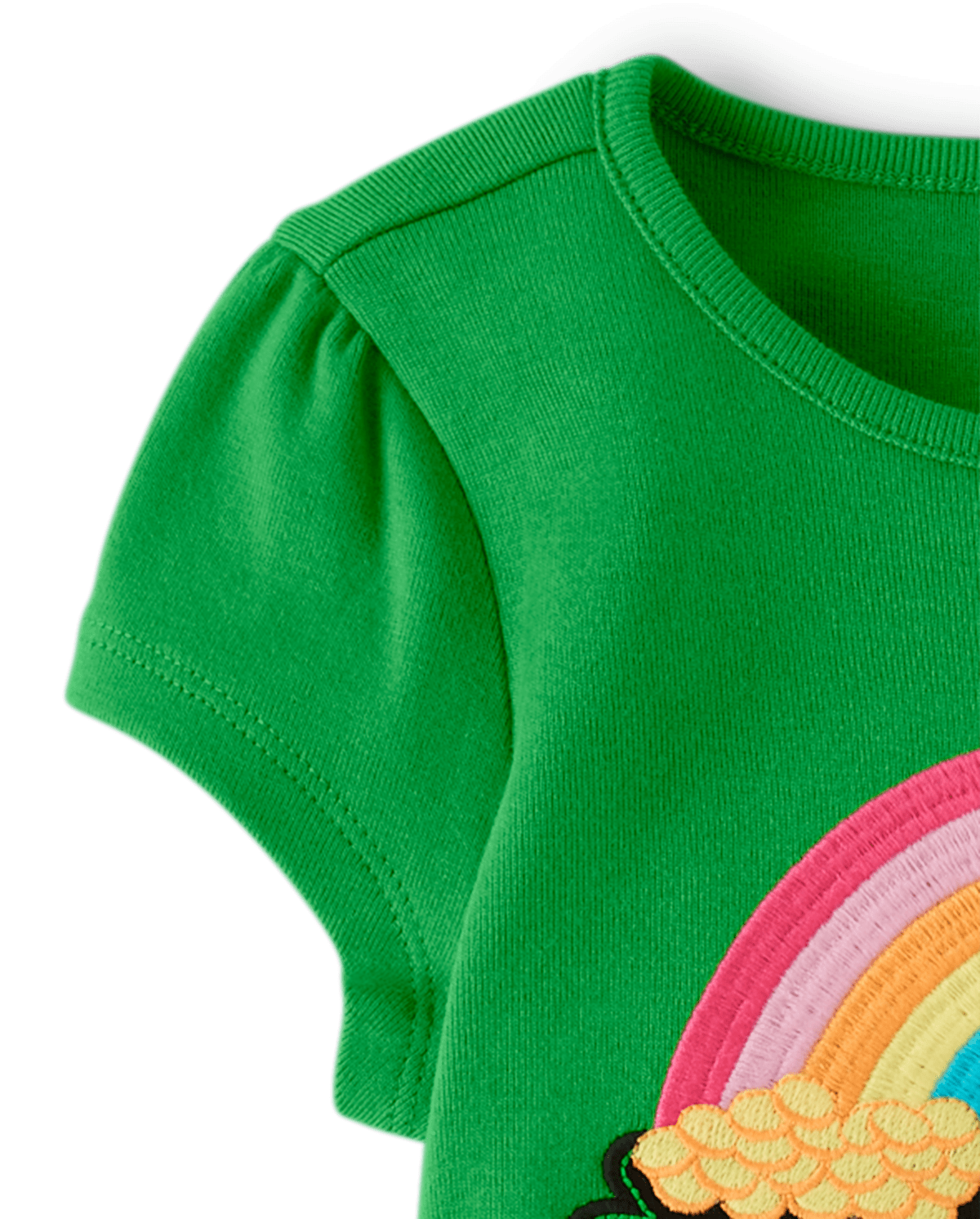 Детские платья Gymboree Girls Embroidered Rainbow Tiered Dress - Little Leprechaun — фото 2