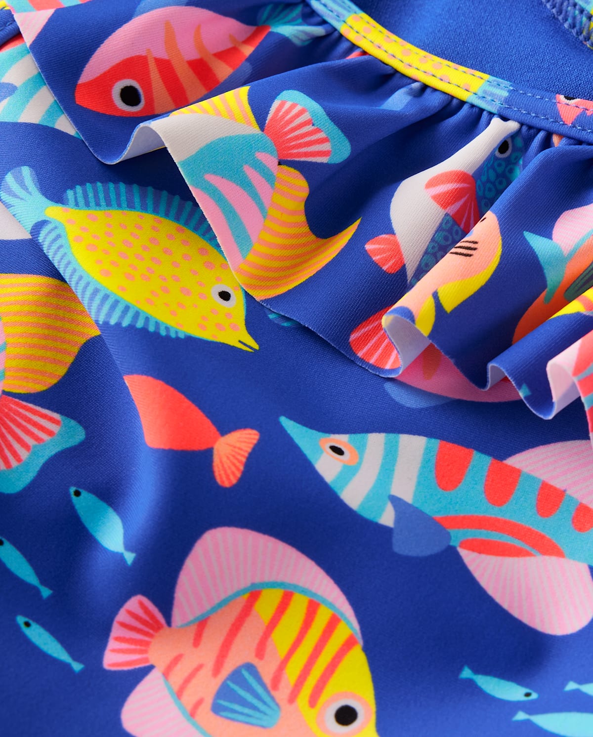 Детские купальники Gymboree Girls Fish Ruffle One Piece Swimsuit - Splish-Splash — фото 2