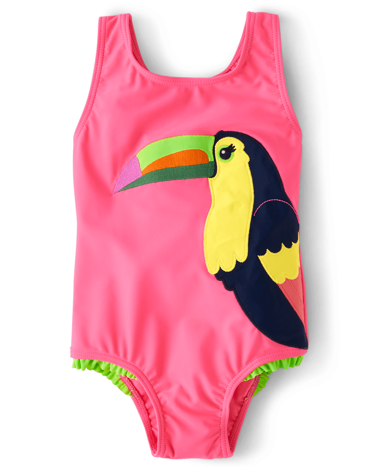 Детские купальники Gymboree Girls Embroidered Toucan One Piece Swimsuit - Aloha
