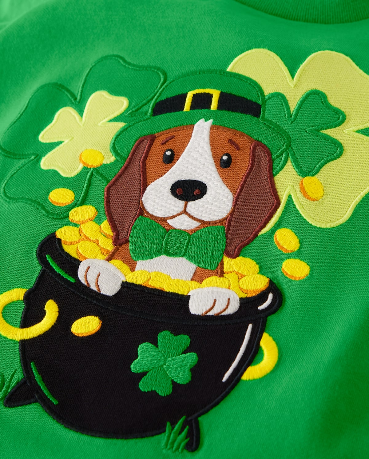 Детские топы Gymboree Boys Embroidered Dog Top - Little Leprechaun