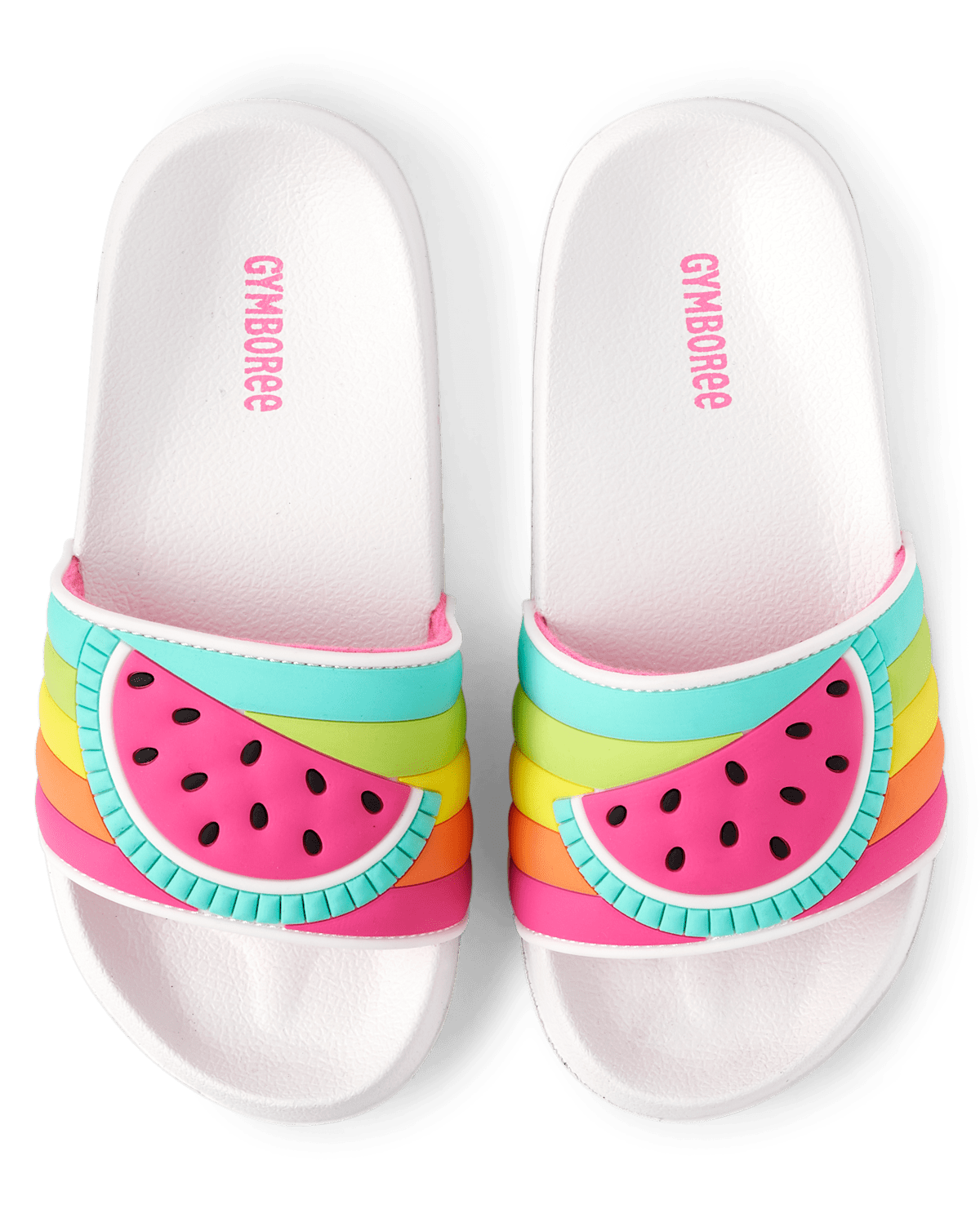 Детские сандалии Gymboree Girls Watermelon Slides - Splish-Splash — фото 5