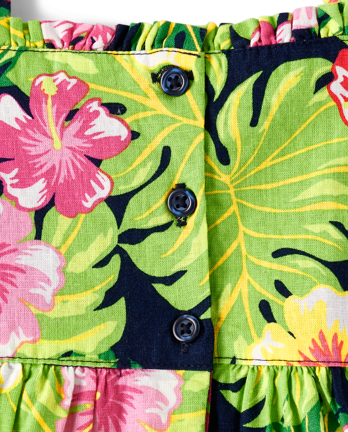 Детские платья Gymboree Girls Tropical Ruffle Dress - Aloha — фото 2