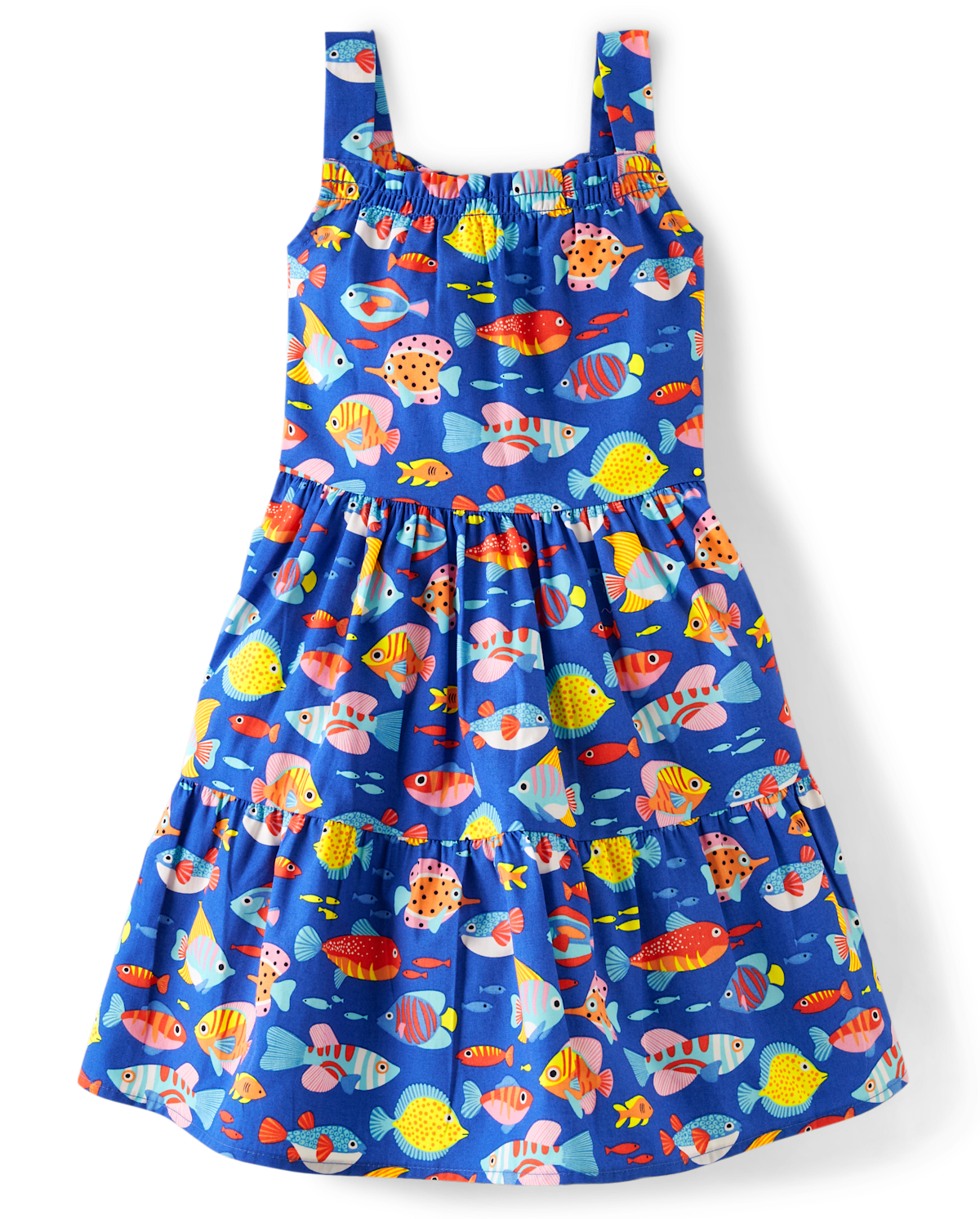 Детские платья Gymboree Girls Fish Tiered Dress - Splish-Splash