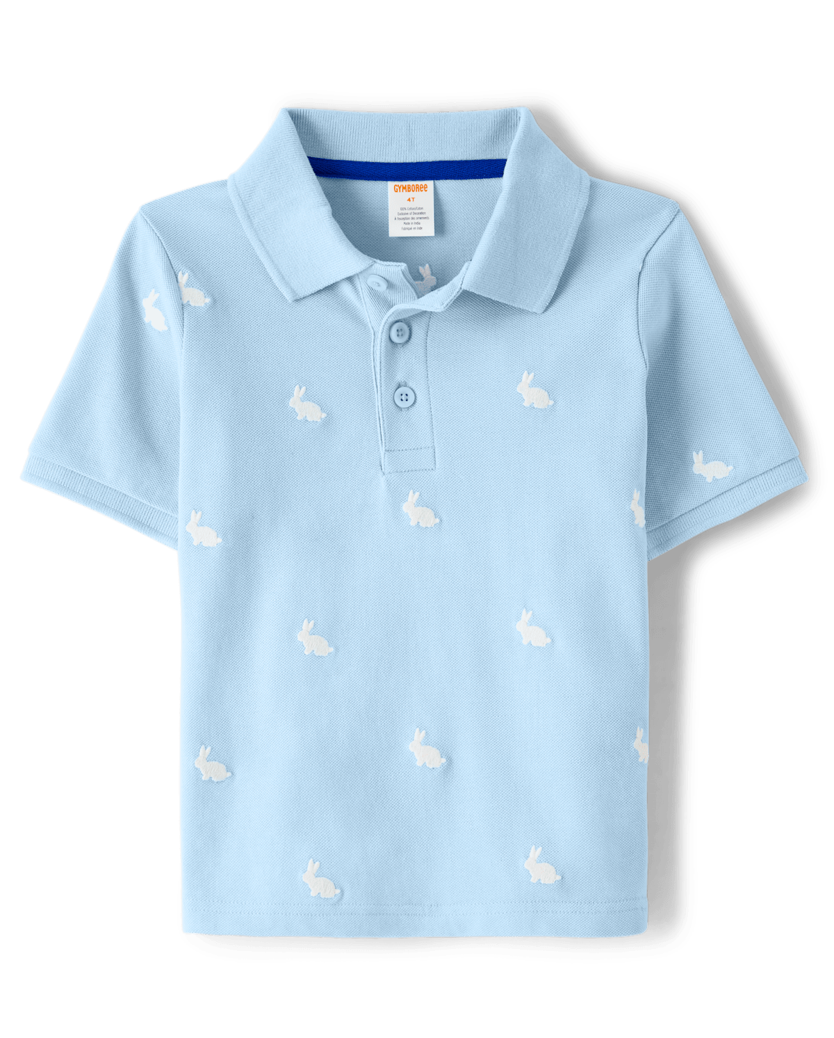 Детские топы Gymboree Boys Schiffli Bunny Polo - Blue Belle