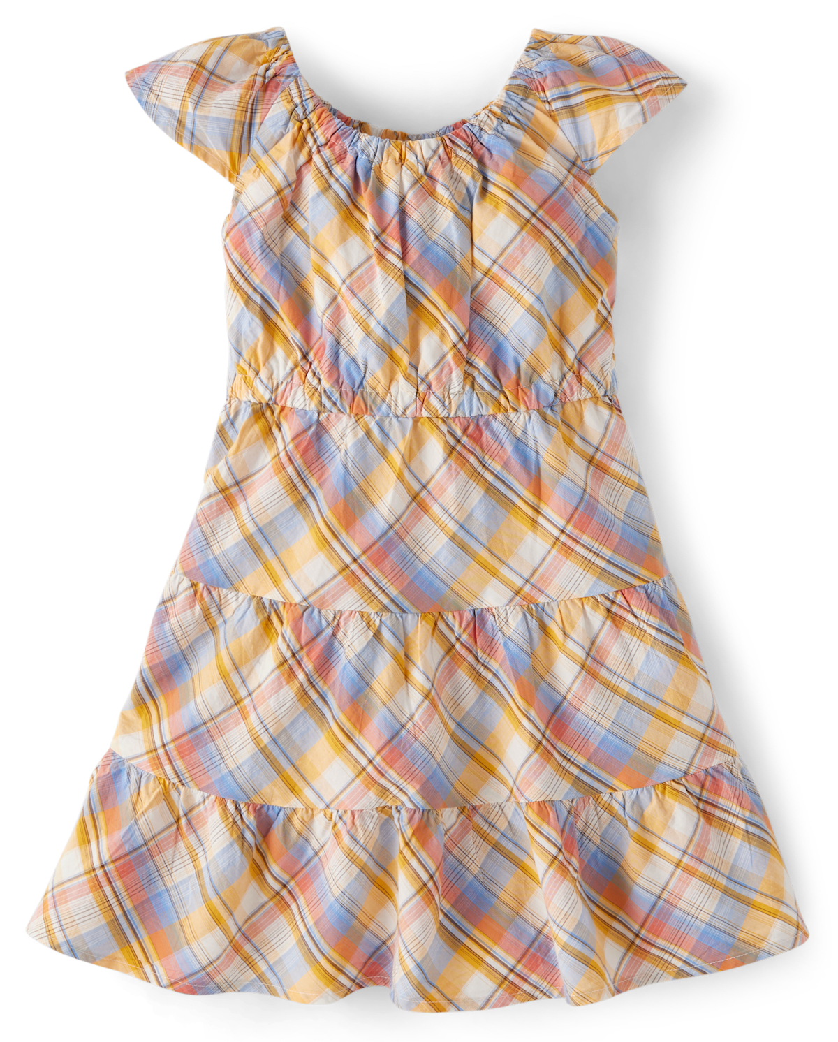 Детские платья Gymboree Girls Matching Family Plaid Tiered Dress - Country Trail
