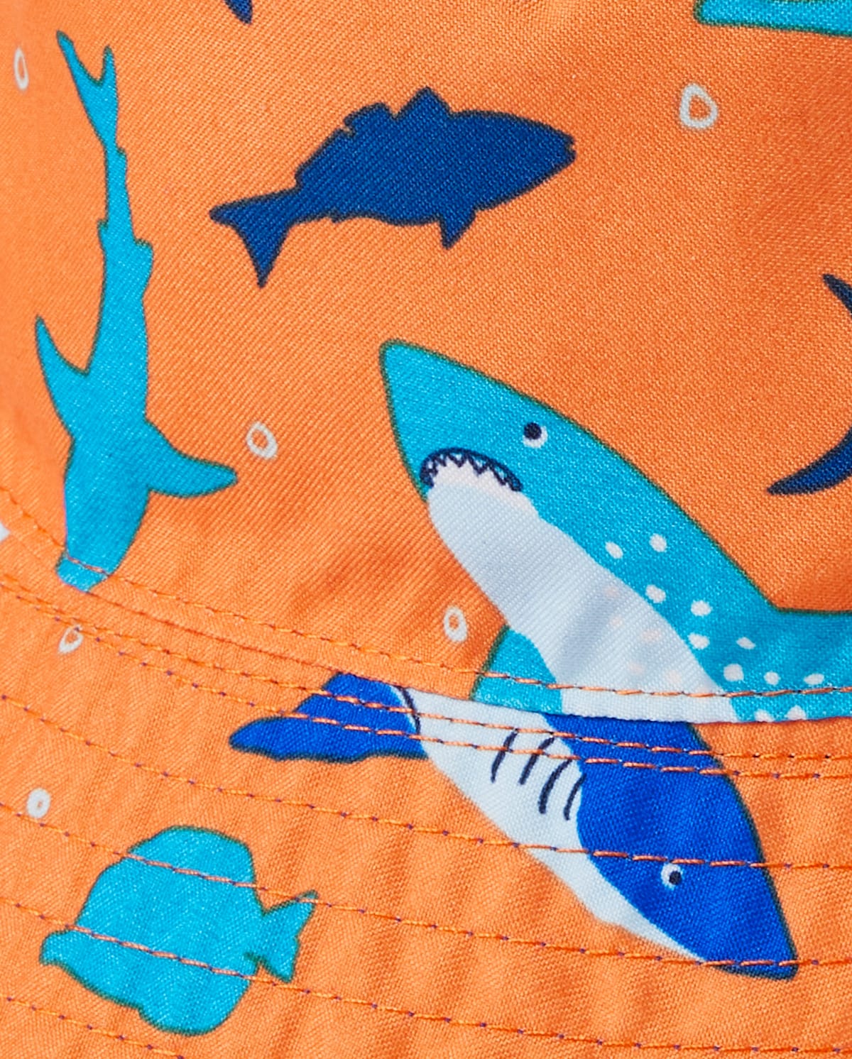 Детские головные уборы Gymboree Boys Reversible Shark Bucket Hat - Splish-Splash — фото 2