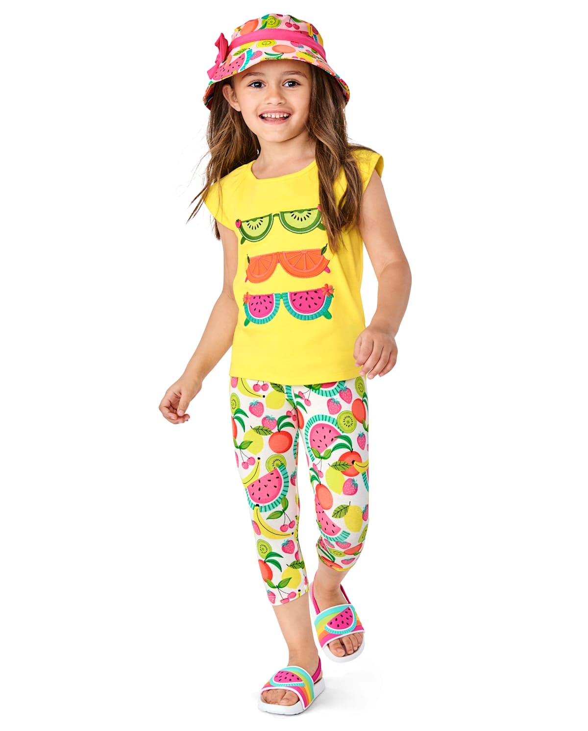 Детские леггинсы Gymboree Girls Fruit Capri Leggings - Festive Fruit — фото 3