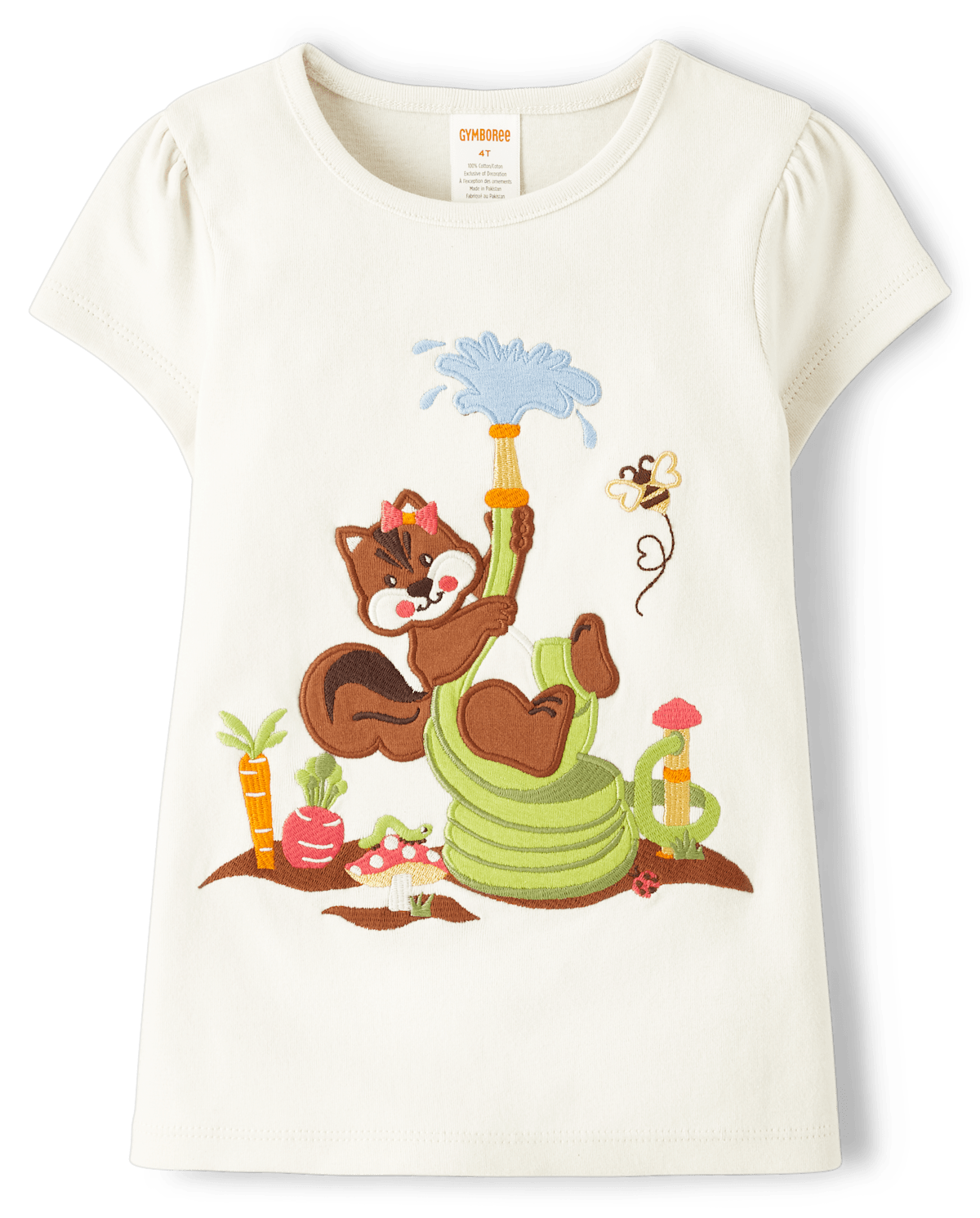 Детские топы Gymboree Girls Embroidered Chipmunk Top - Little Sprout