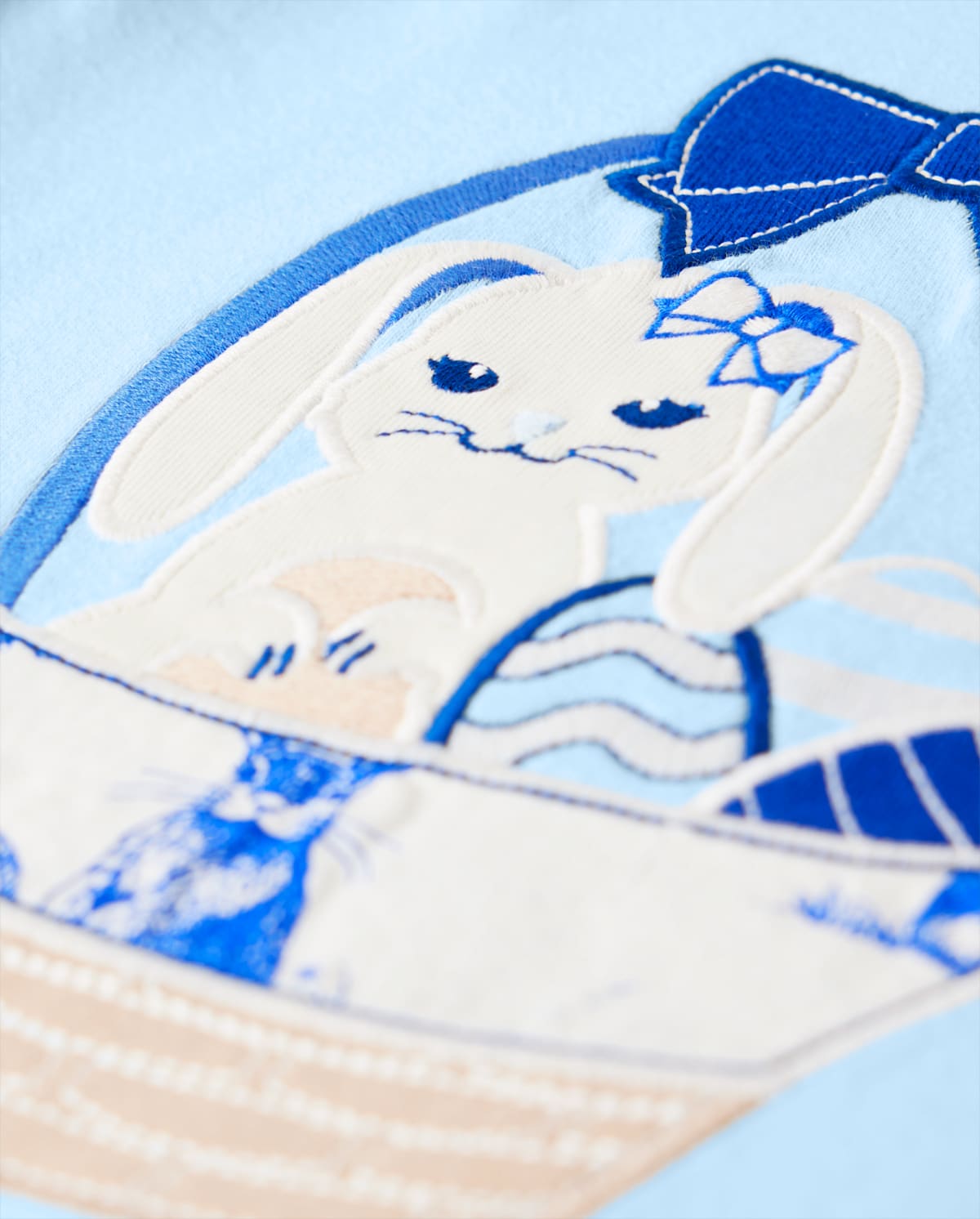Детские топы Gymboree Girls Embroidered Basket Top - Blue Belle — фото 2