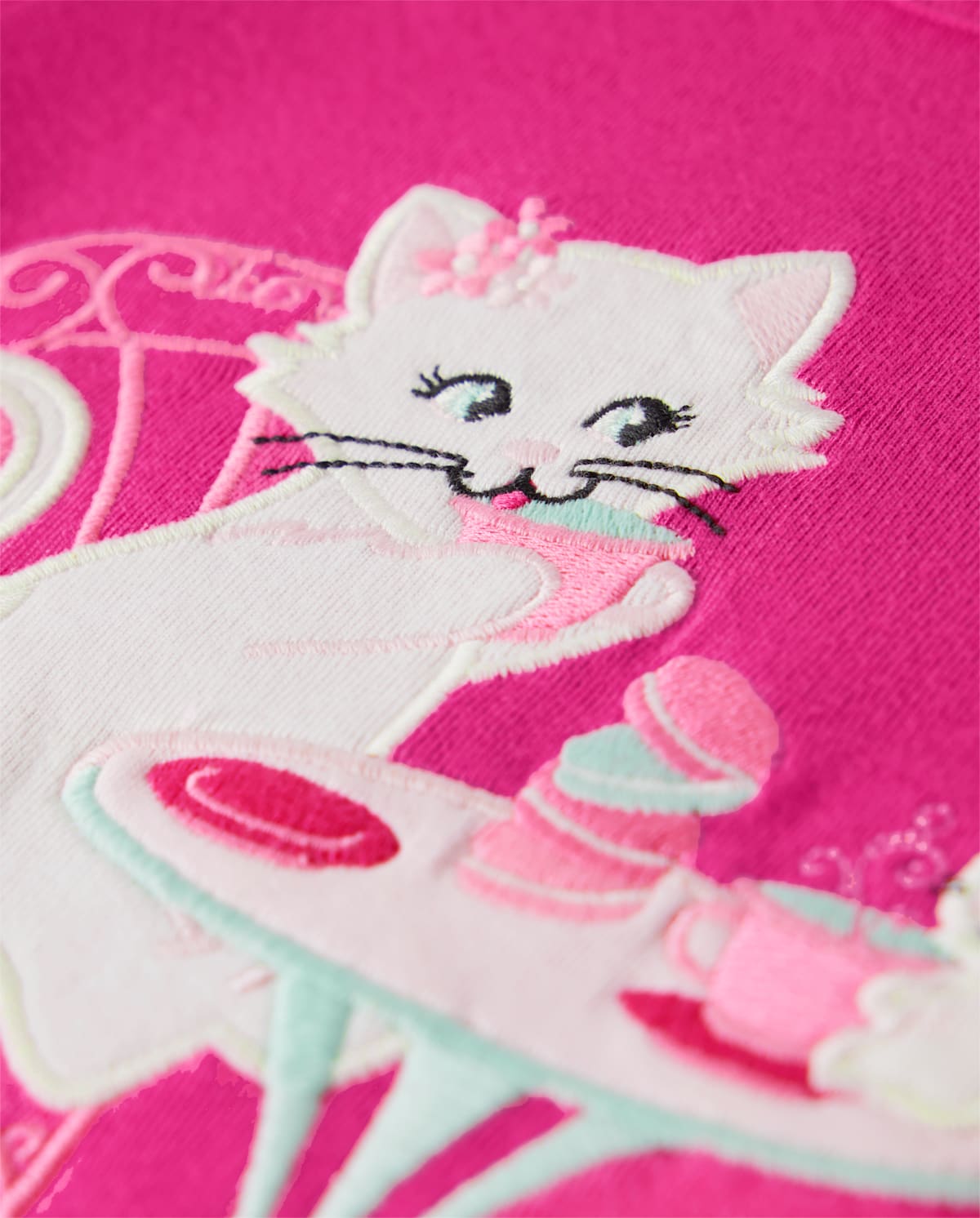 Детские топы Gymboree Girls Embroidered Cat Top - Time for Tea — фото 2