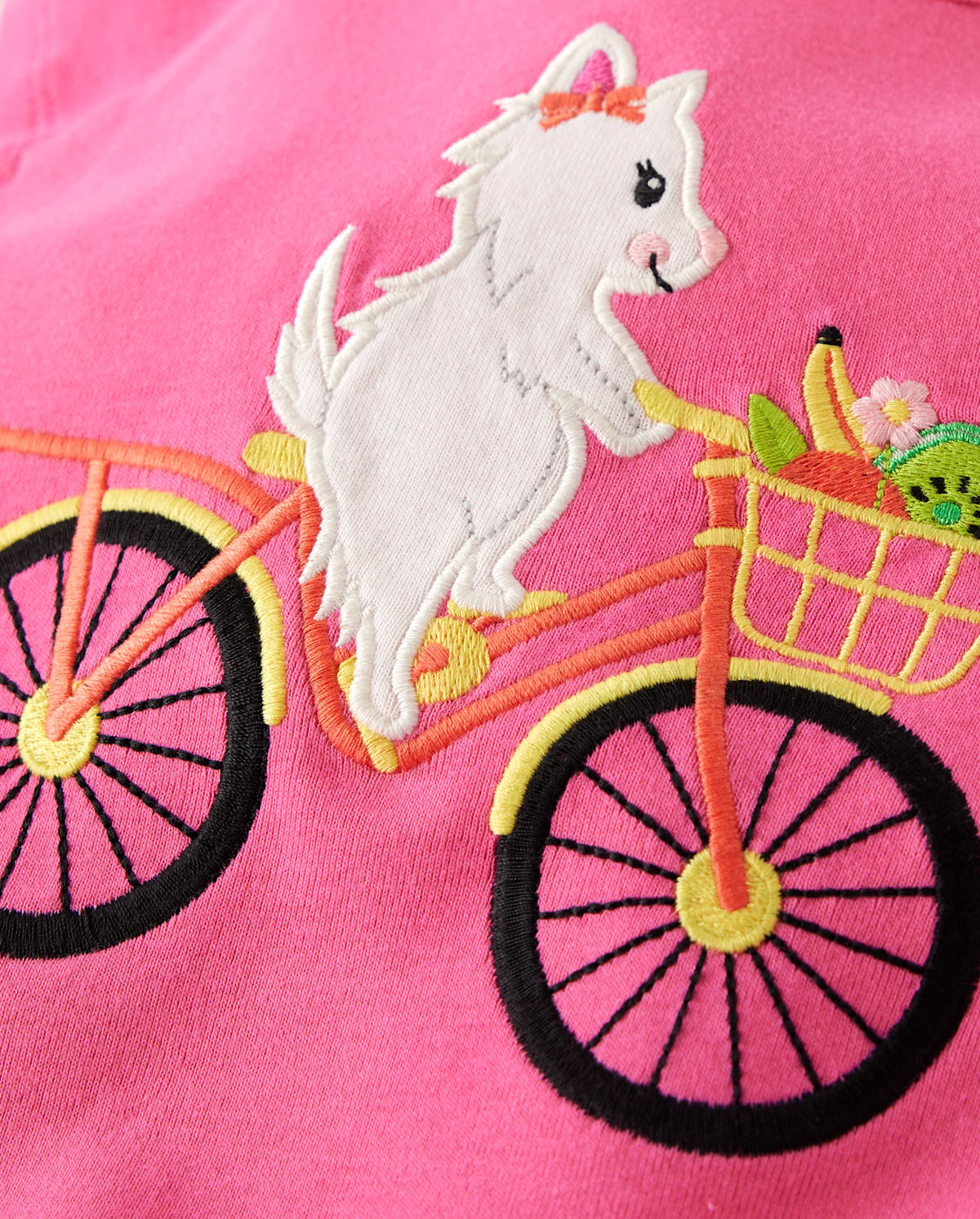 Детские топы Gymboree Girls Embroidered Bike Flutter Top - Festive Fruit — фото 2