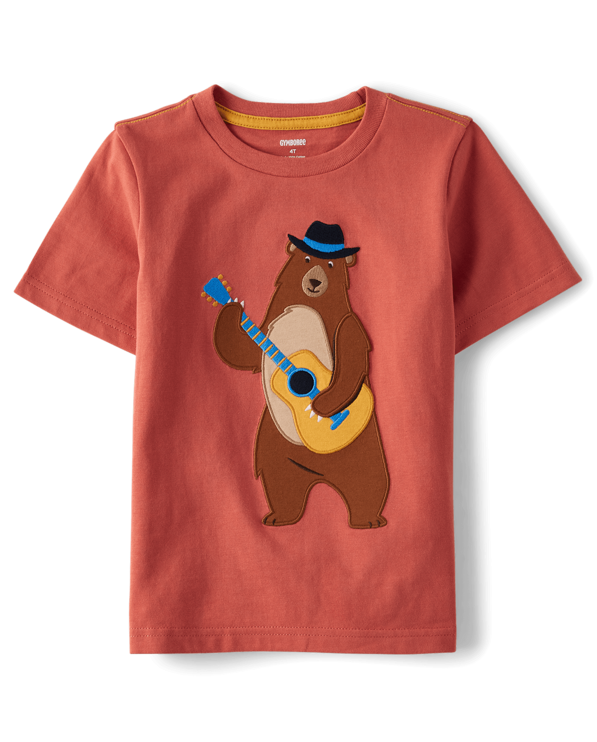 Детские топы Gymboree Boys Embroidered Bear Top - Country Trail