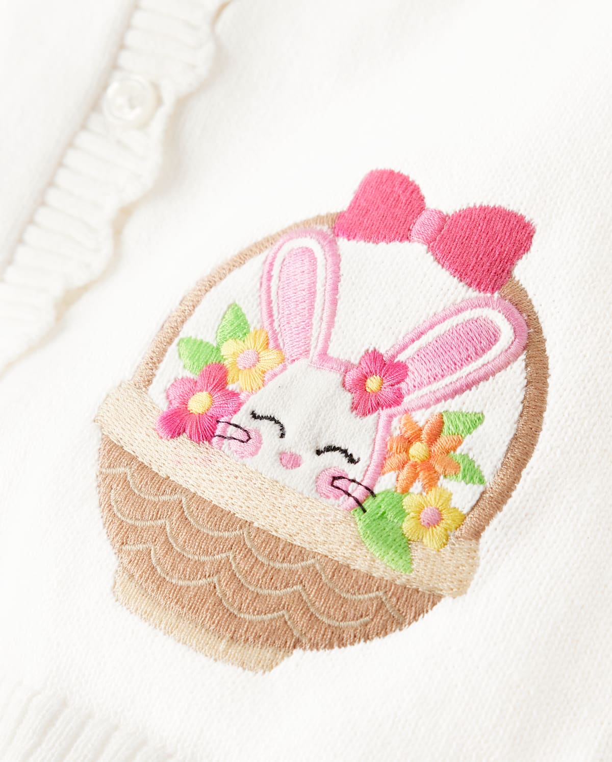 Детские кардиганы Gymboree Girls Embroidered Bunny Cardigan - Spring Celebrations — фото 2