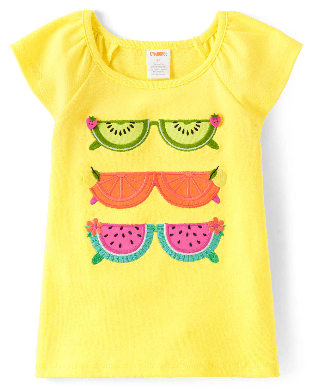 Детские солнцезащитные очки Gymboree Girls Embroidered Sunglasses Flutter Top - Festive Fruit