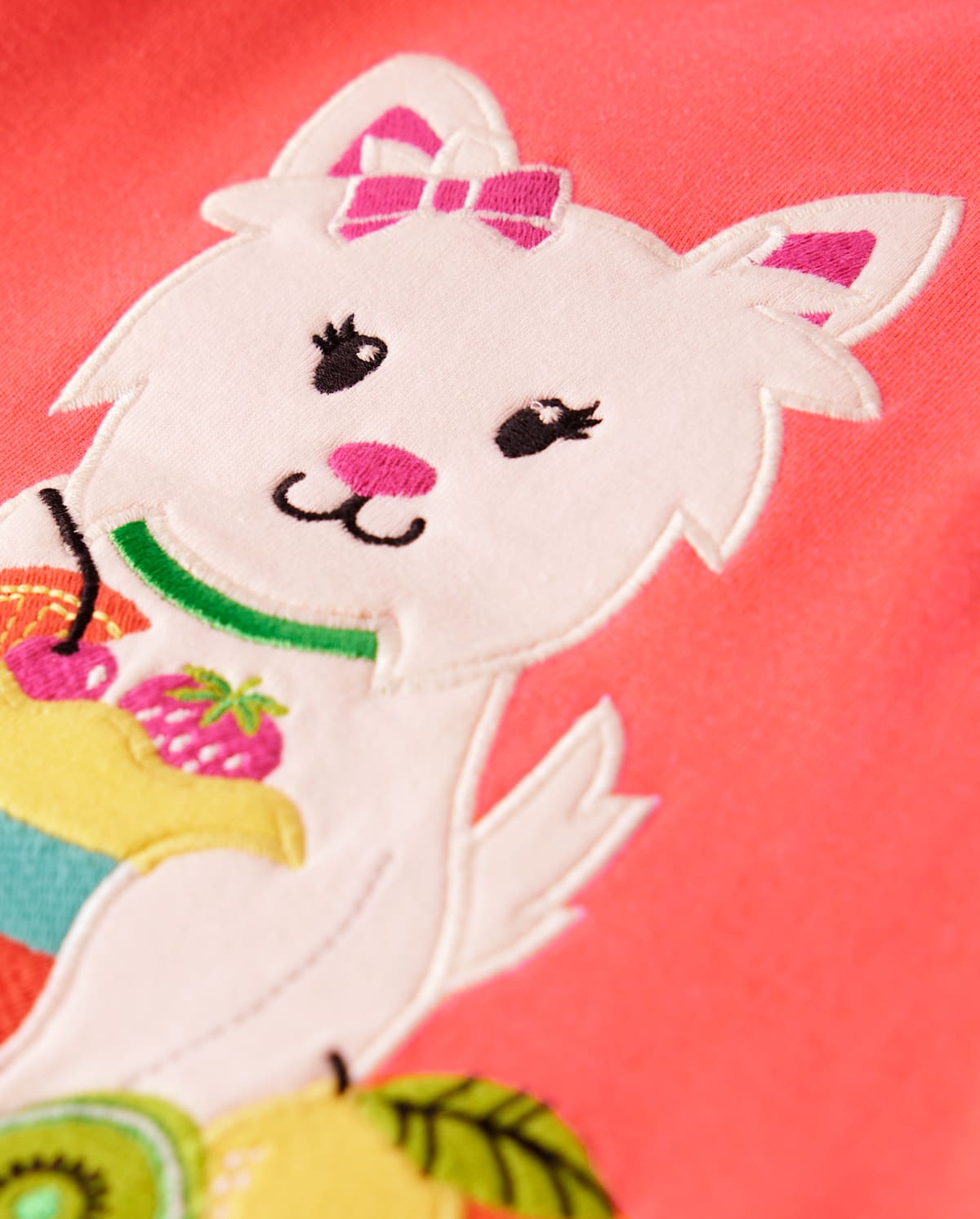 Детские топы Gymboree Girls Embroidered Dog Flutter Top - Festive Fruit