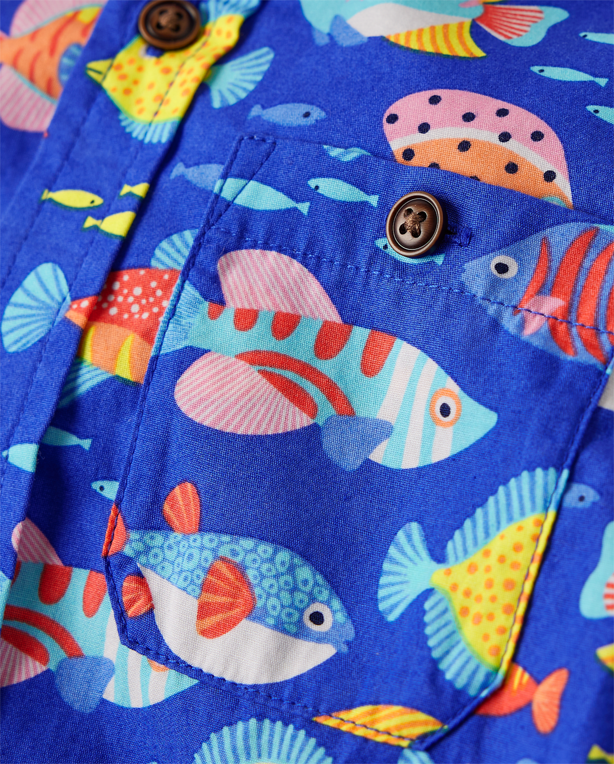 Детские рубашки Gymboree Boys Fish Button Up Shirt - Splish-Splash