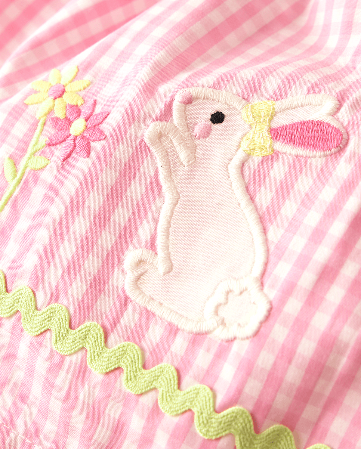 Детские платья Gymboree Baby Girls Gingham Embroidered Bunny Dress - Spring Celebrations