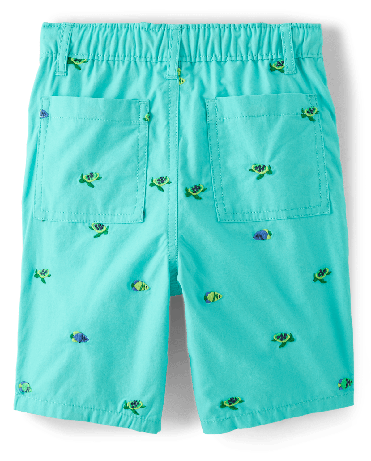 Детские шорты Gymboree Boys Schiffli Turtle Fish Pull On Shorts - Save the Seas — фото 2