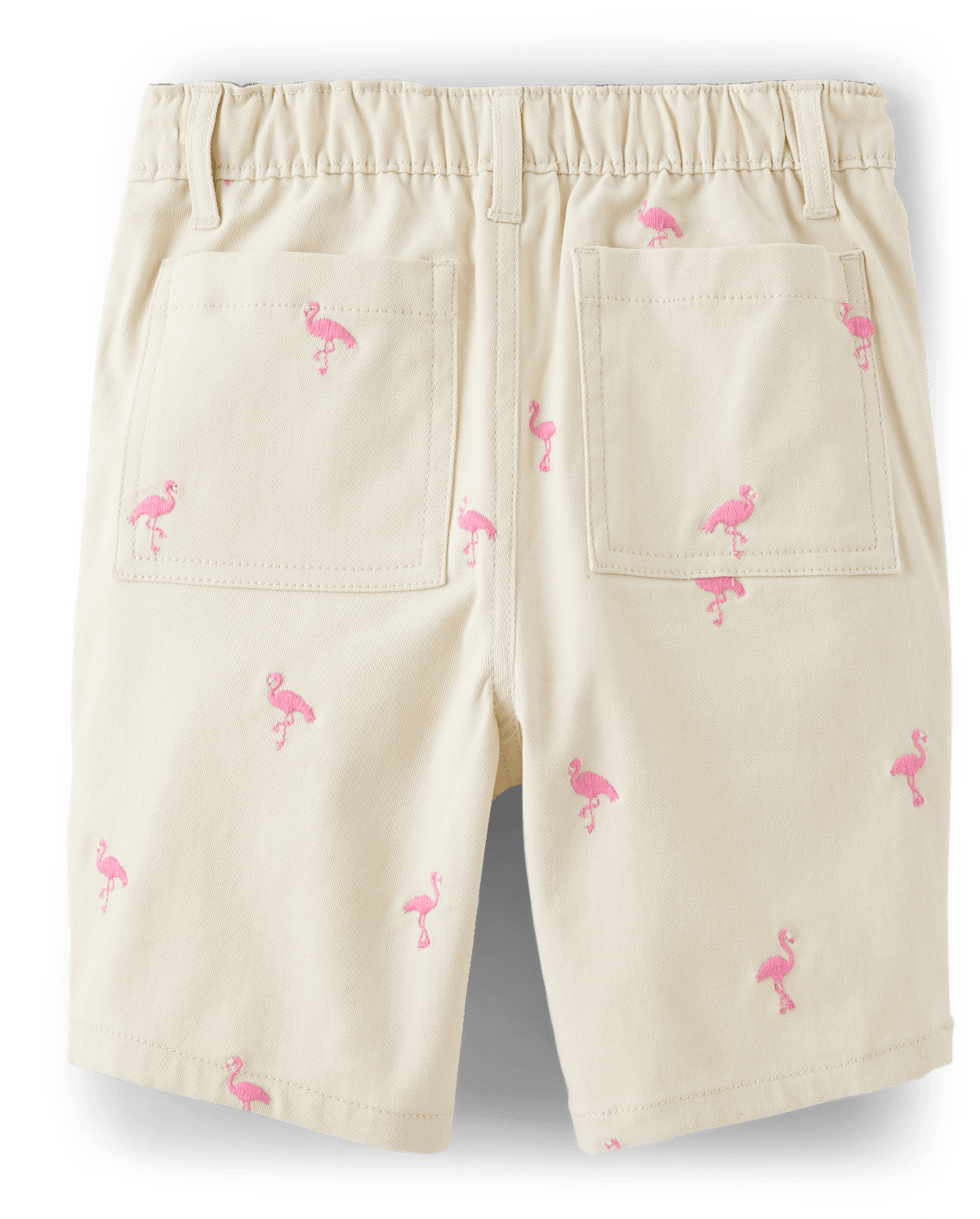 Детские шорты Gymboree Boys Schiffli Flamingo Pull On Chino Shorts - Tropical Paradise — фото 2