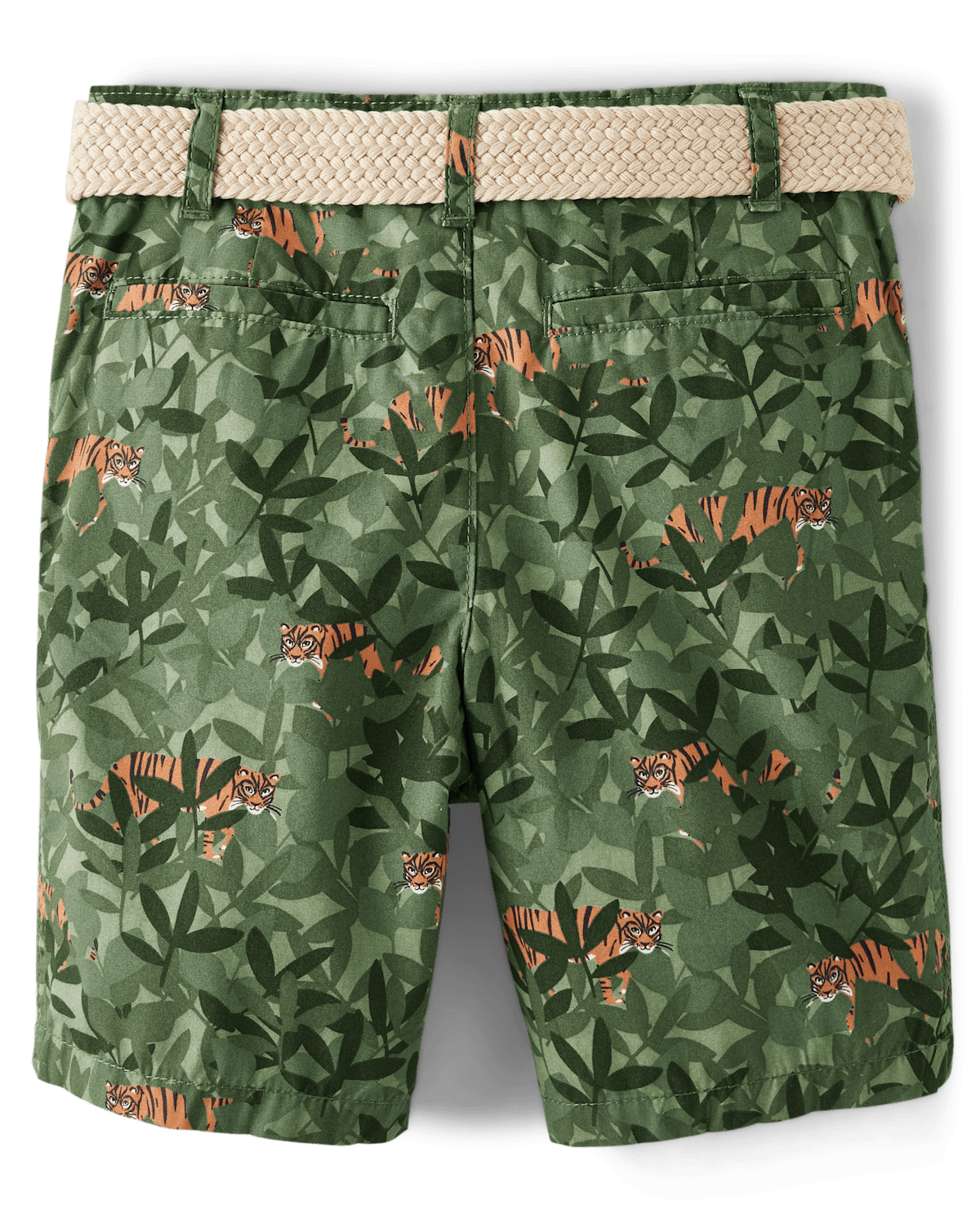Детские шорты Gymboree Boys Leopard Leaf Chino Shorts - Safari — фото 2