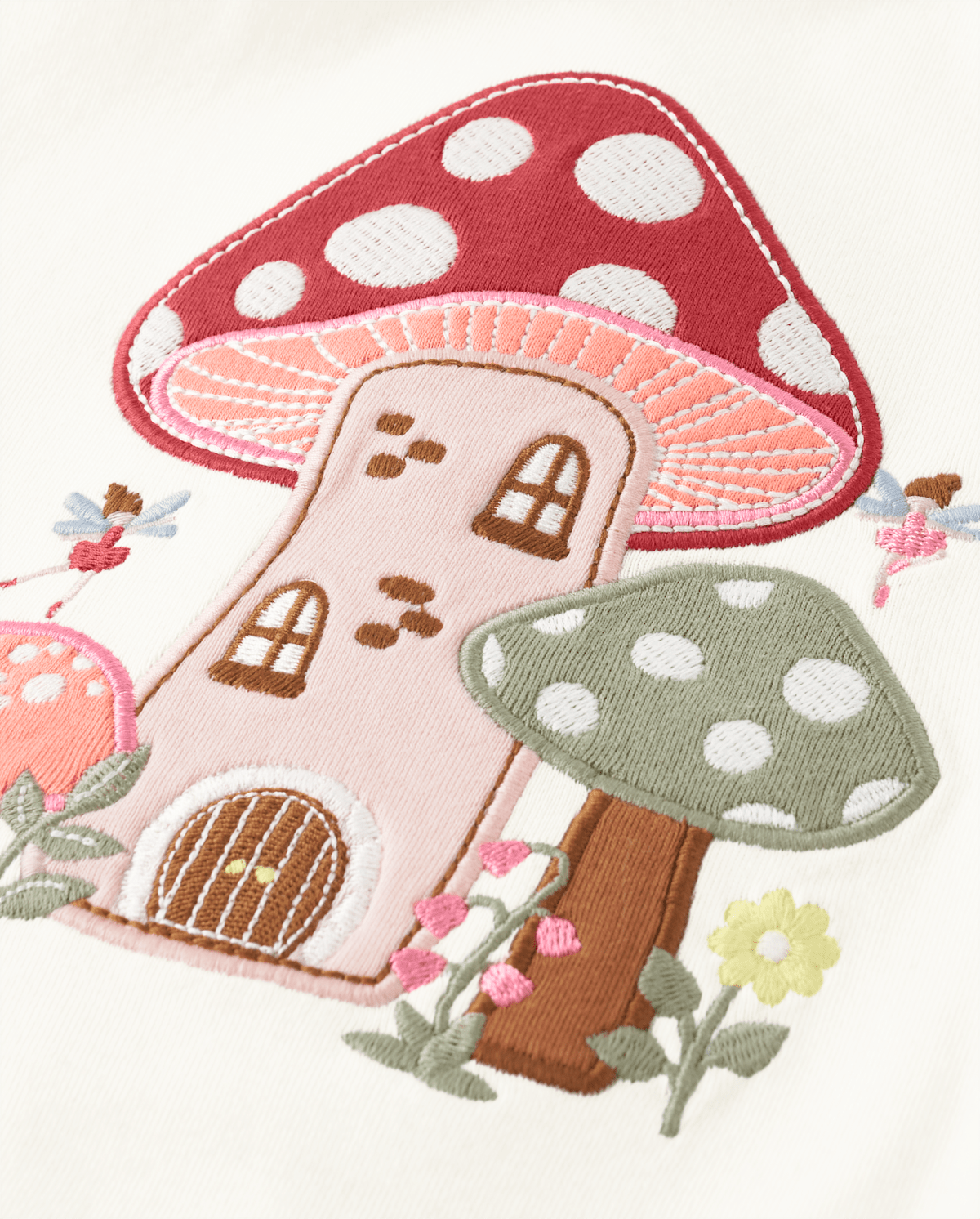 Детские топы Gymboree Girls Embroidered Mushroom Top - Fairytale Forest